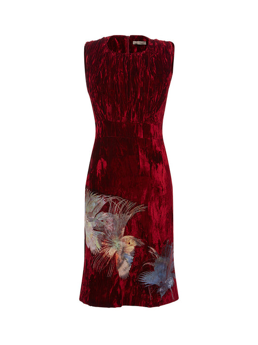 ROBE DONNA - ROUGE POURPRE