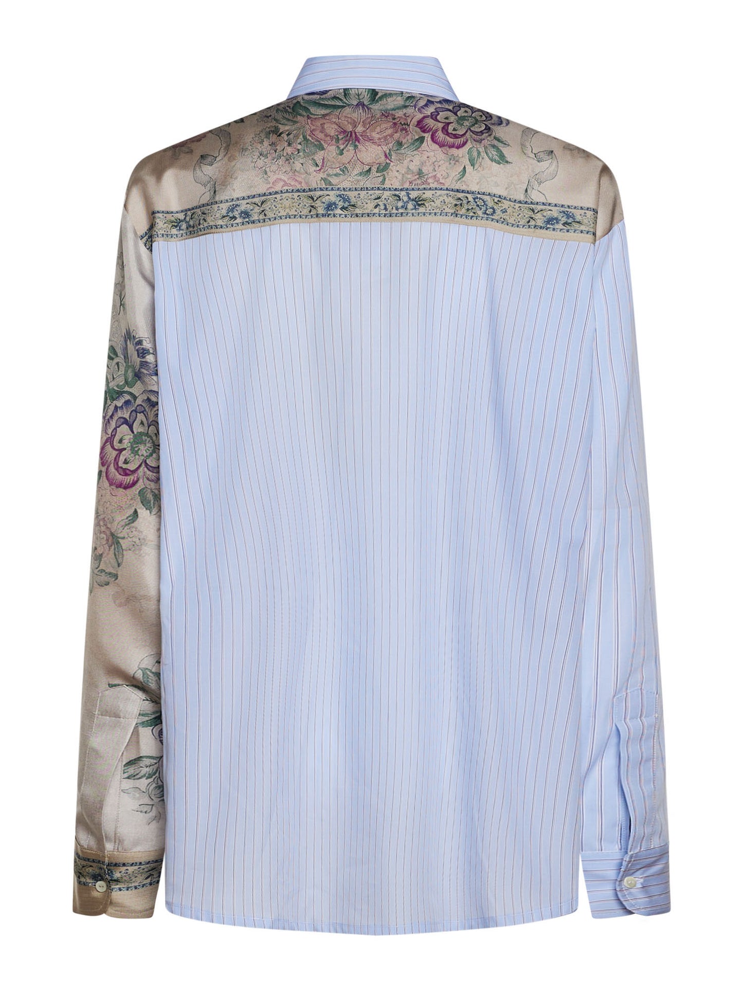 CHEMISE LONGSLEEVE COTON/SOIE - ROSE