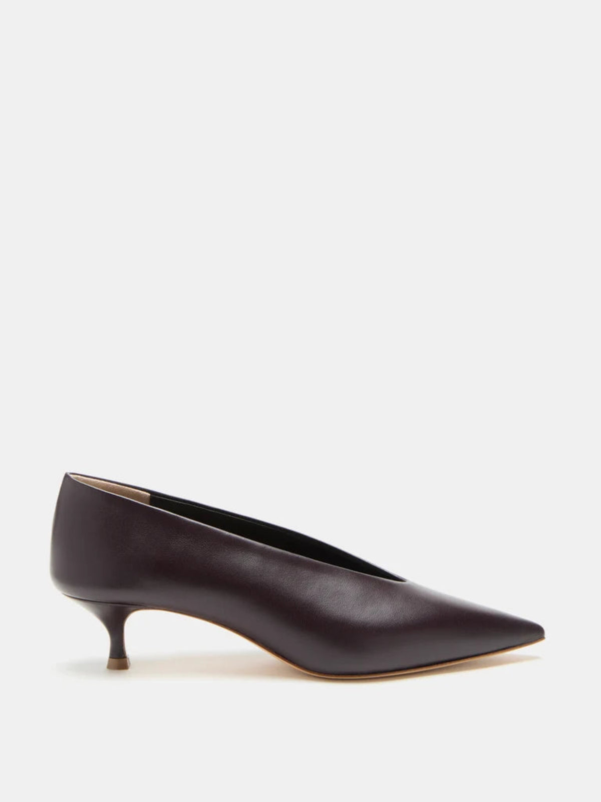 BABOUCHE KITTEN PLUM LEATHER