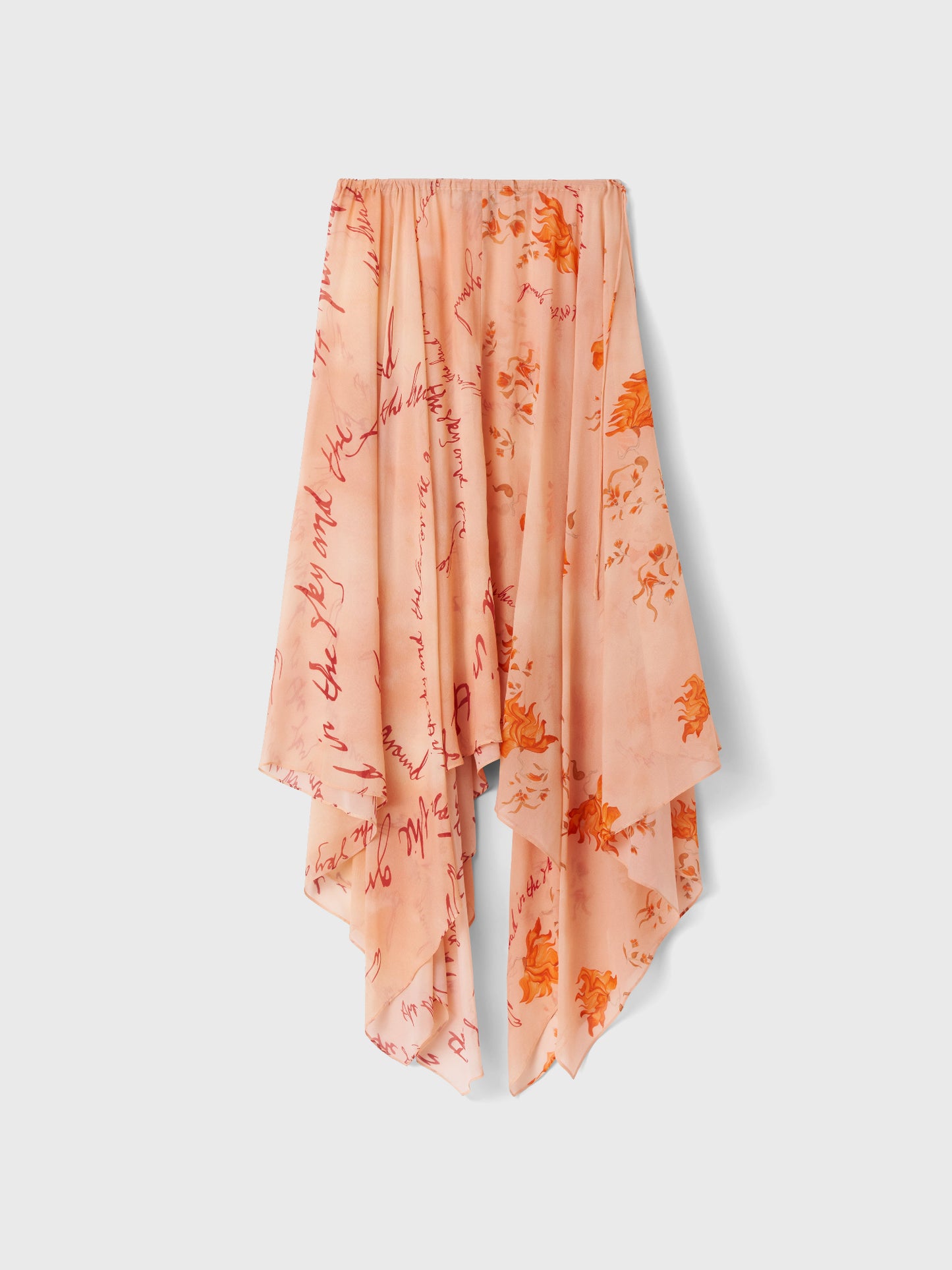 JUPE FLEURIE BLANCA - ROSE