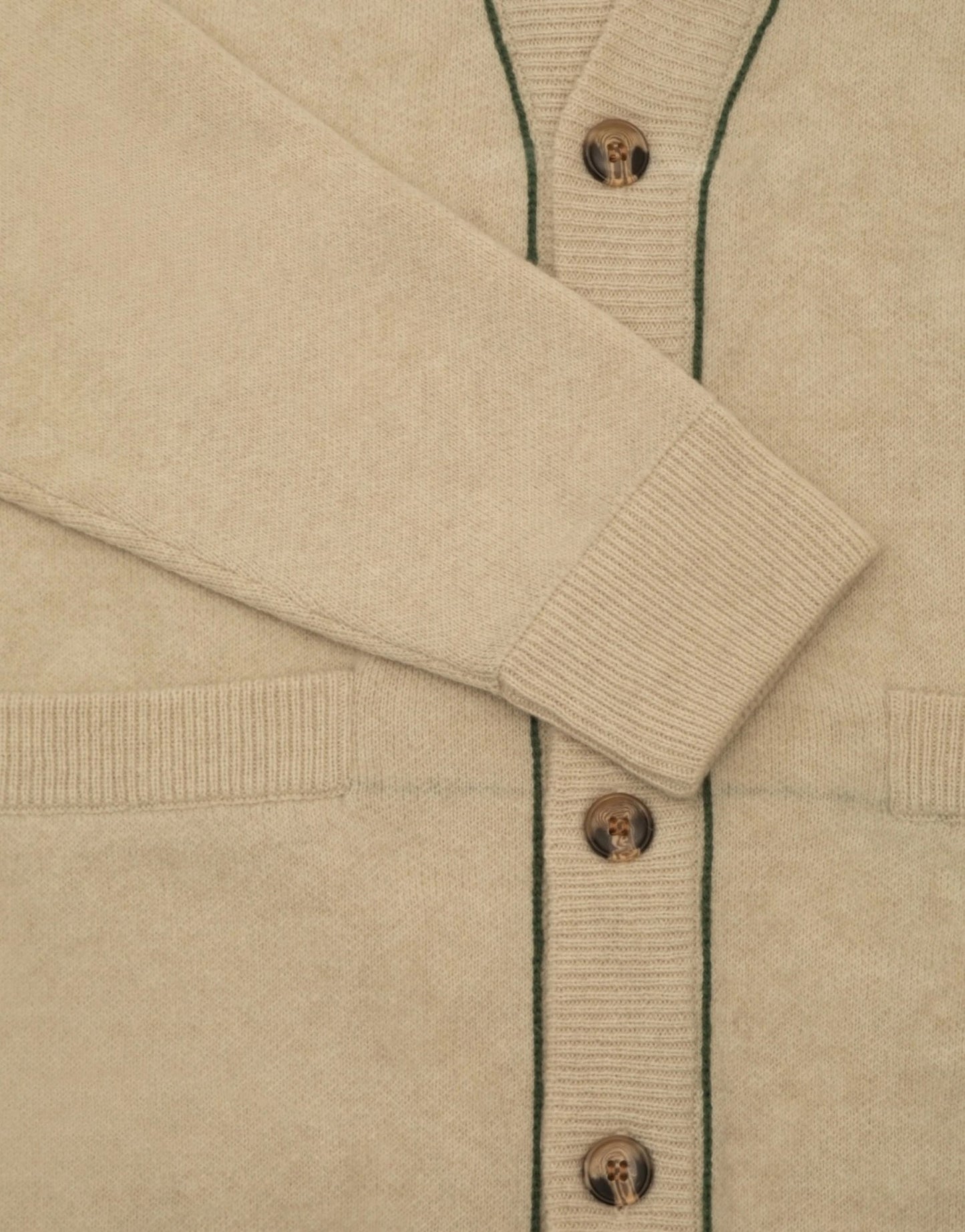 CASEY HOUNDSTOOTH CMERE CARDIGAN - IVORY