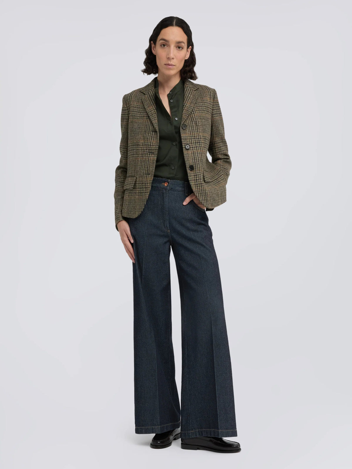 PANTALON EN JEAN LARGE DENIM