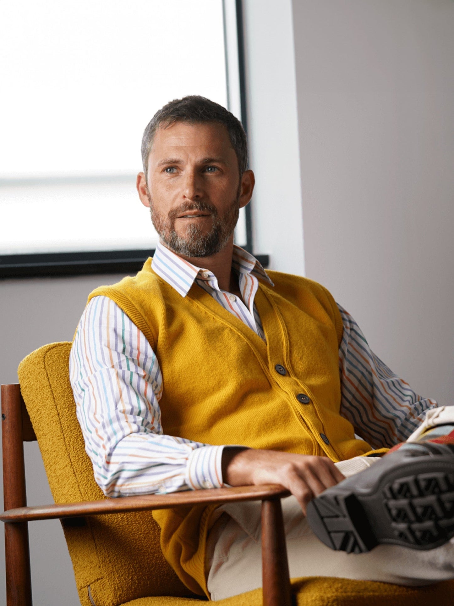 GILET SANS MANCHES EDINBURGH - JAUNE