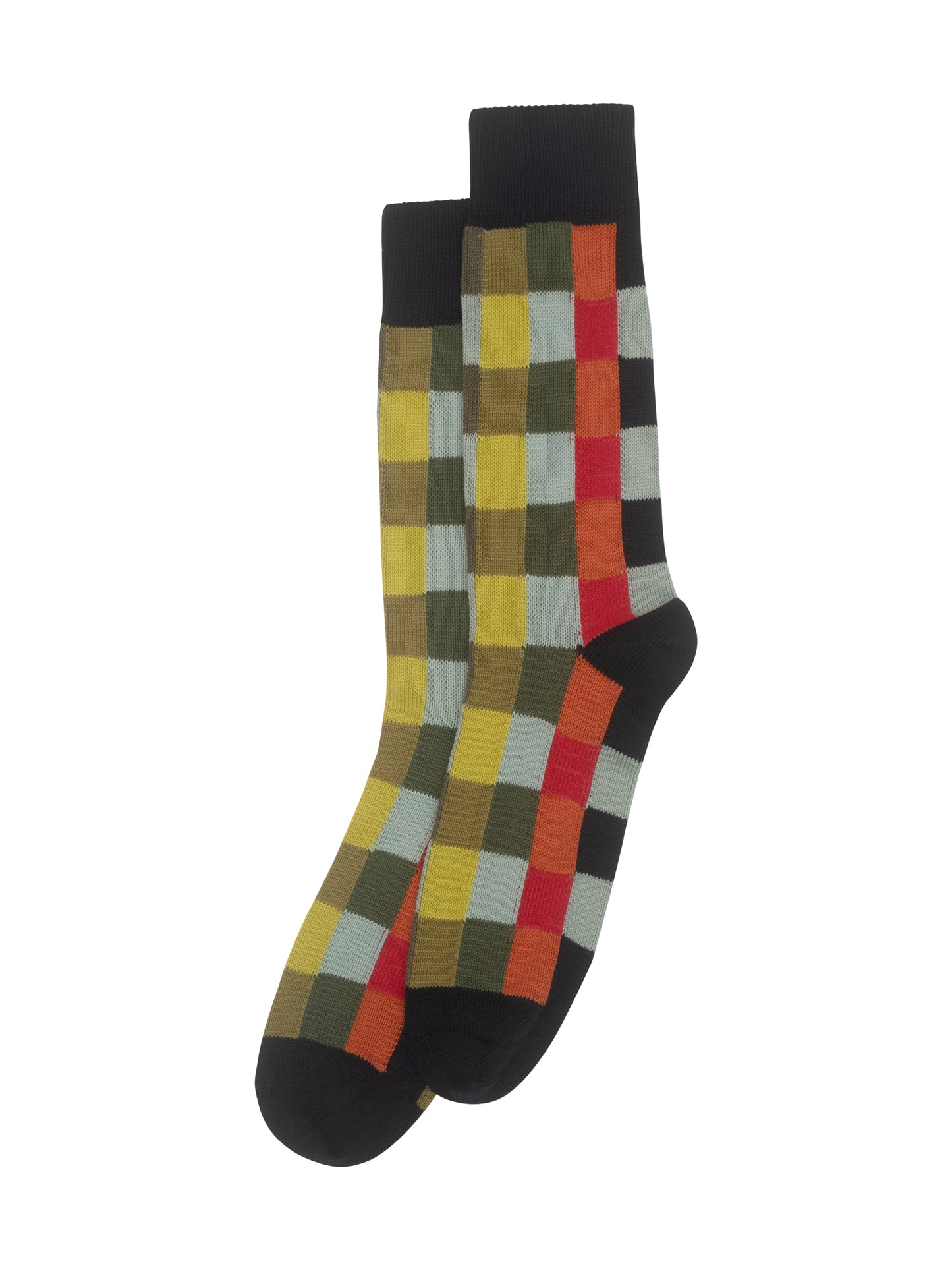 CHAUSSETTES HARLEQUIN À CARREAUX - MARINE/BRIGADE