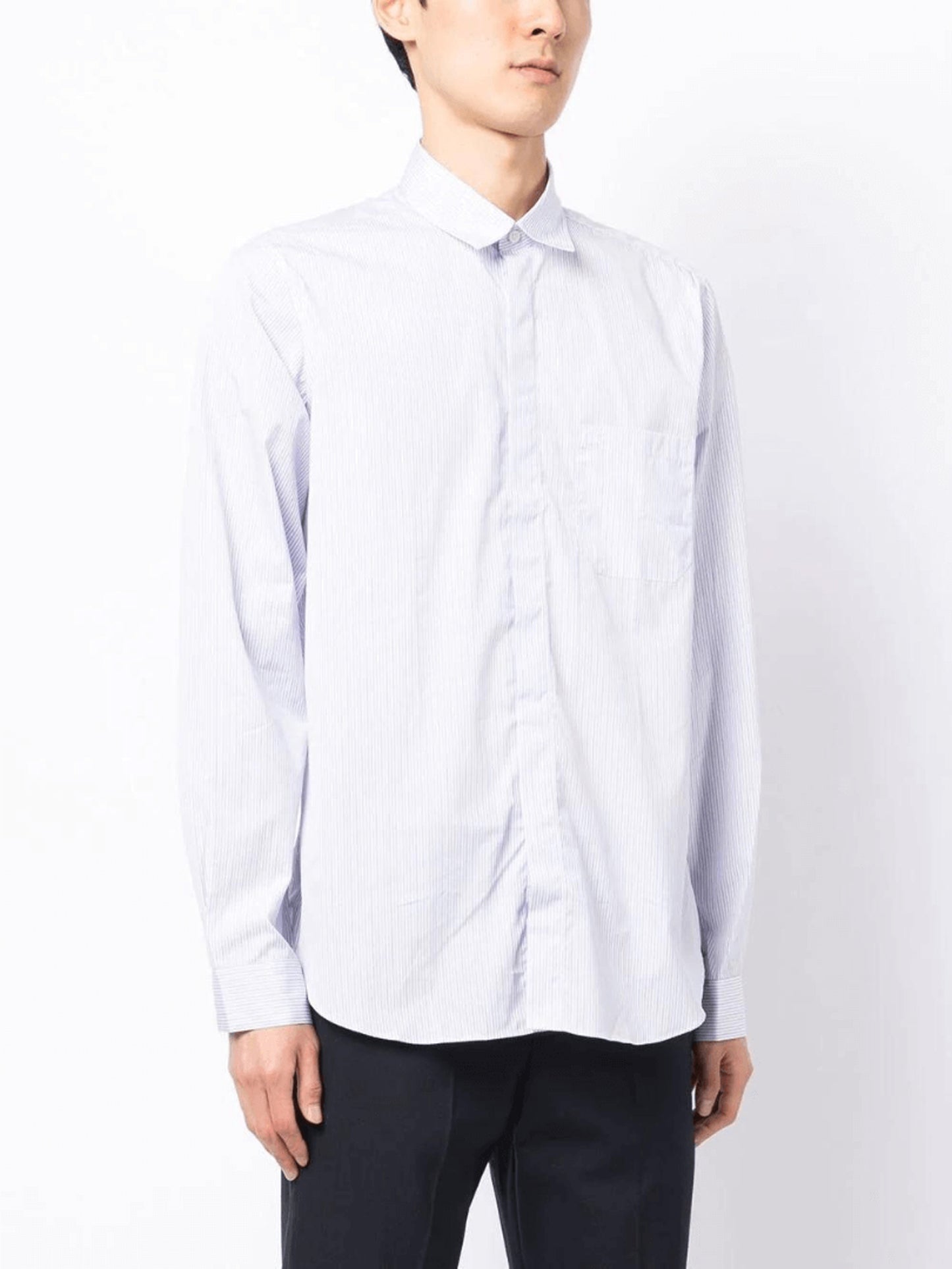 CHEMISE MANCHES LONGUES EN LIN - BLANC