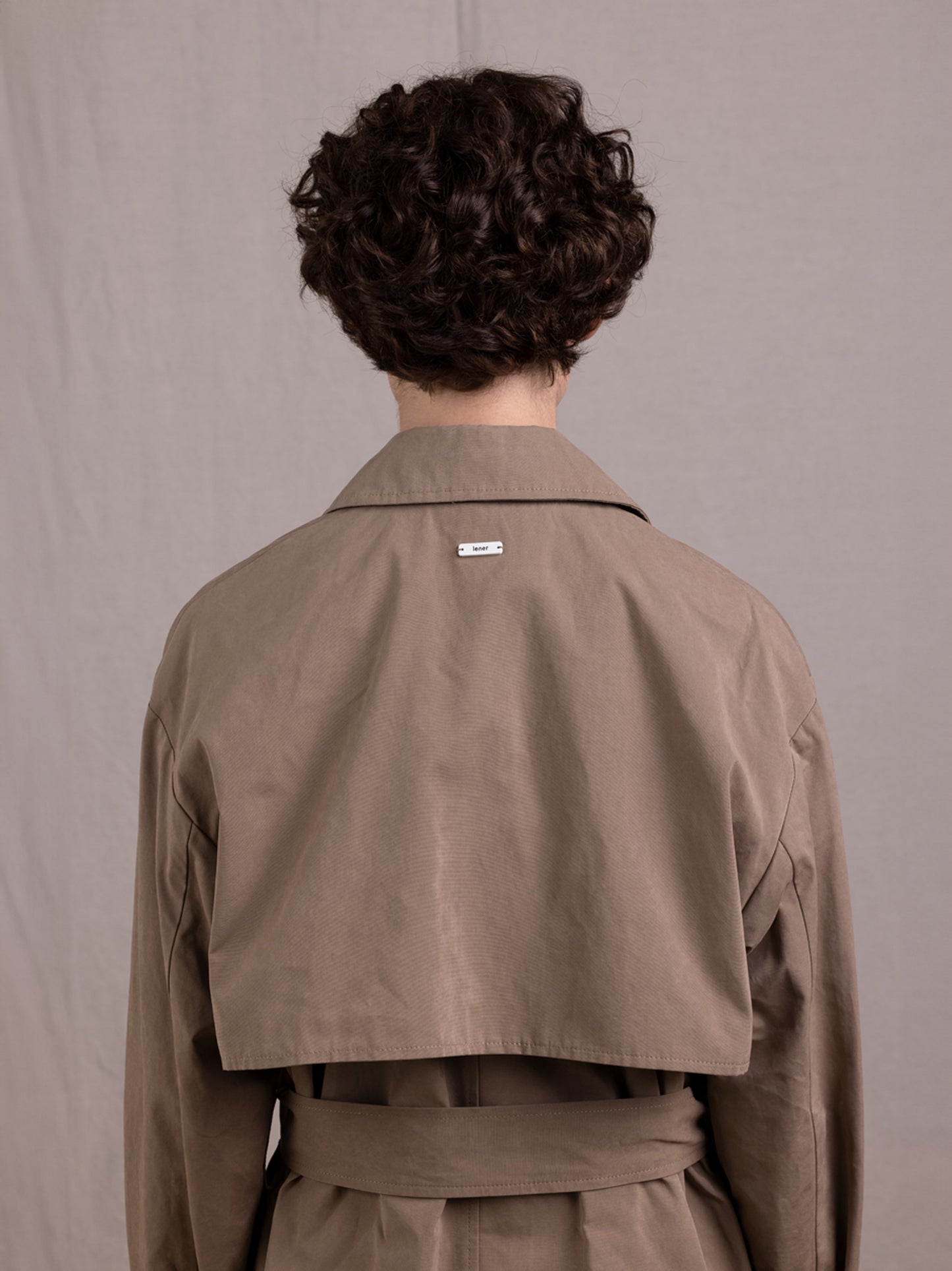 TRENCH OVERSIZE TRAIT- BISCUIT