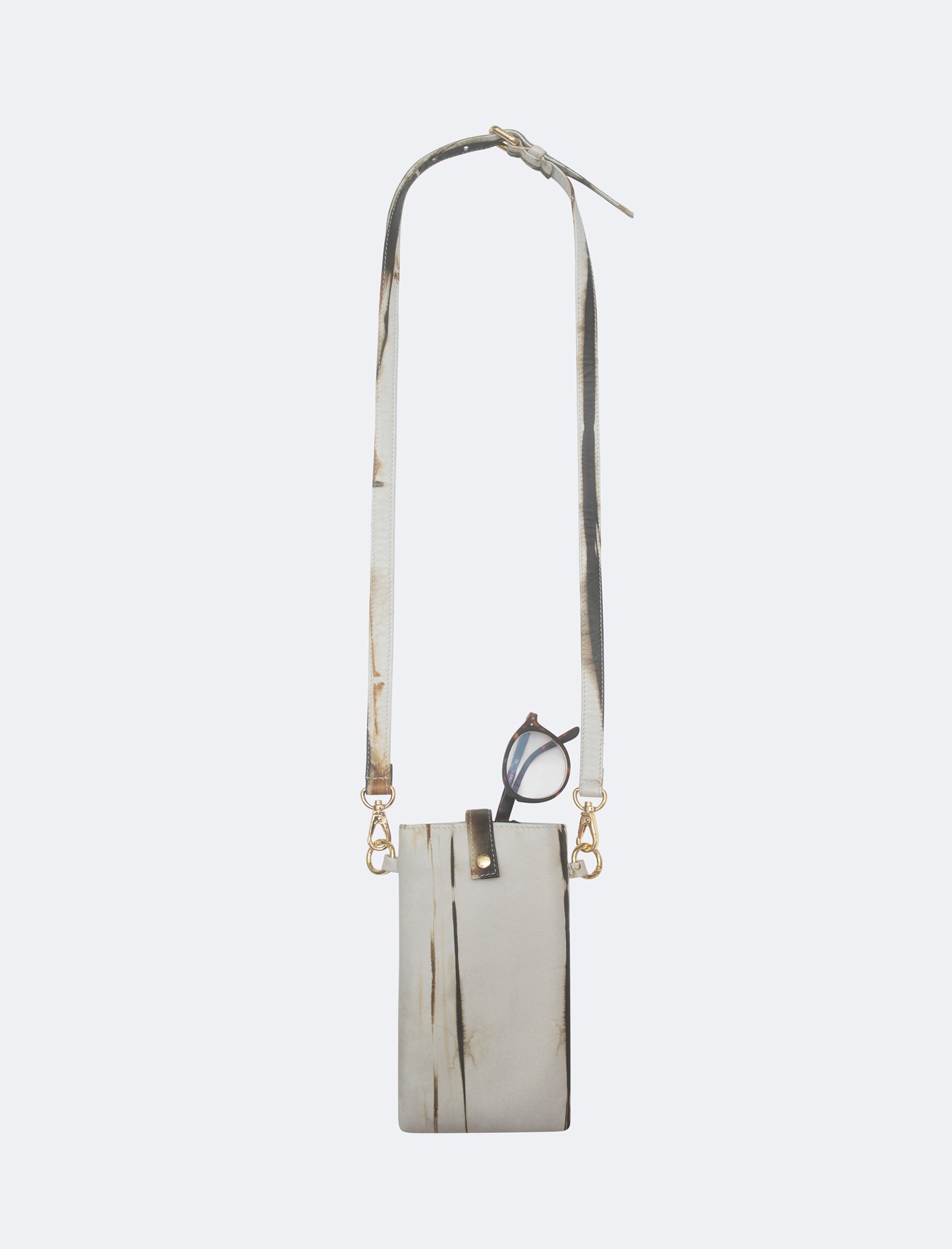 POCHETTE DE TÉLÉPHONE EN CUIR - TIE DYE