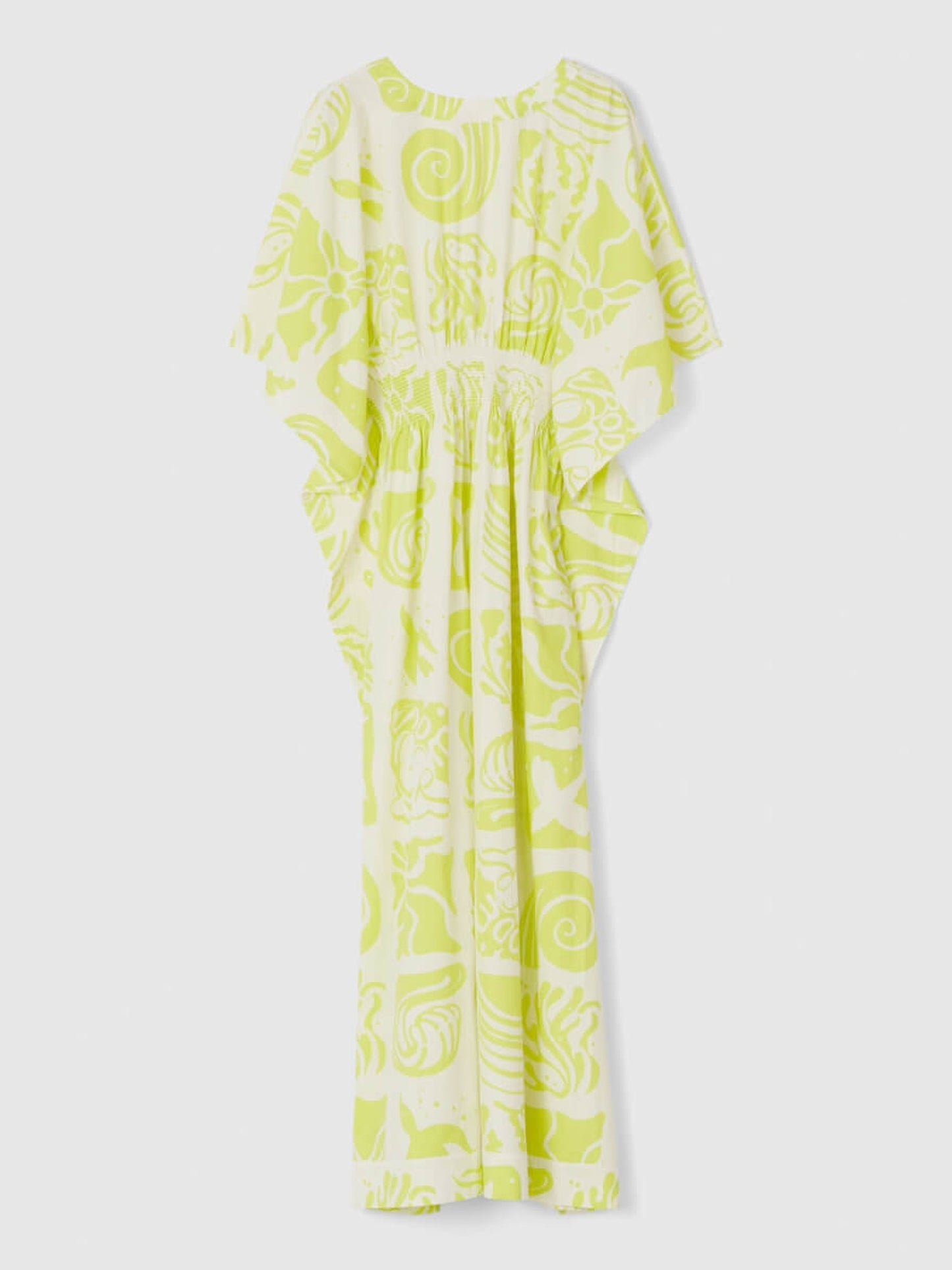 ROBE CAFTAN MISTIE - JAUNE LIMON
