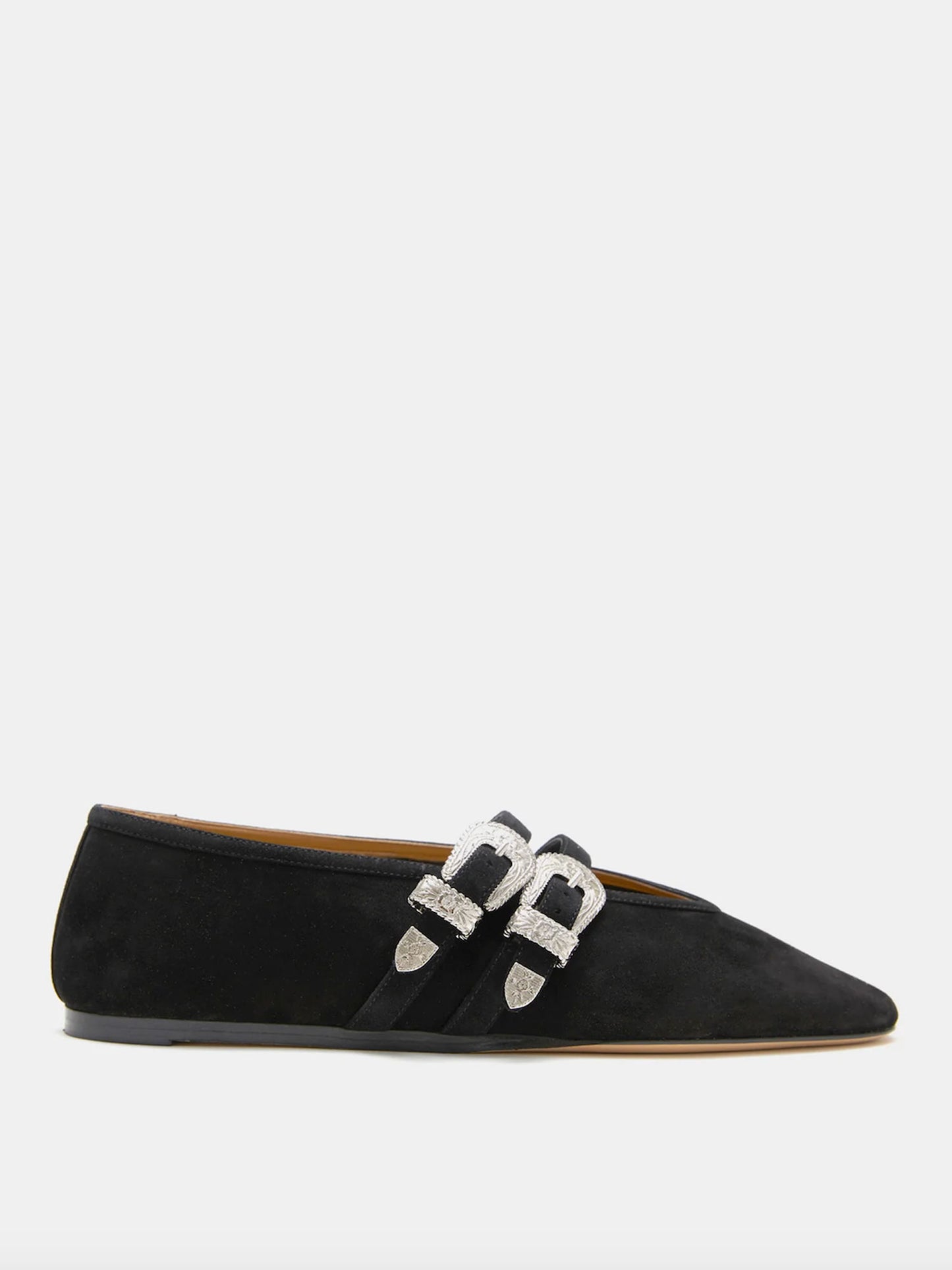 BALLET CLAUDIA SLIPPER - NOIR SUEDE