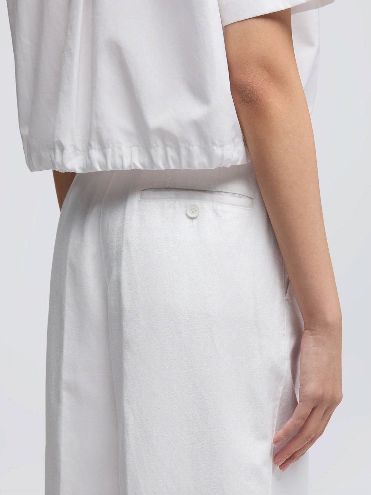 PANTALON TAILLEUR - BLANC