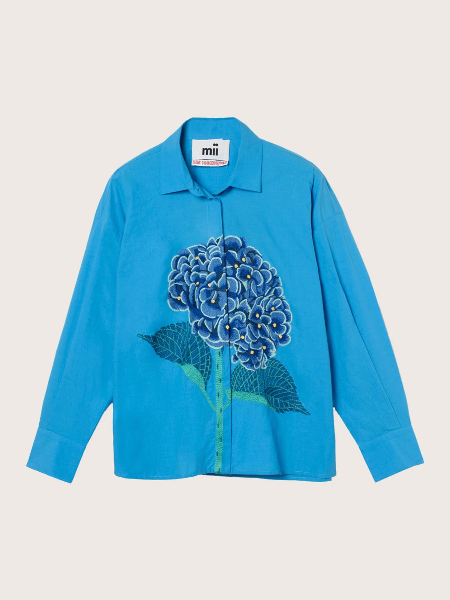CHEMISE GRETA HORTENSIA - BLEU