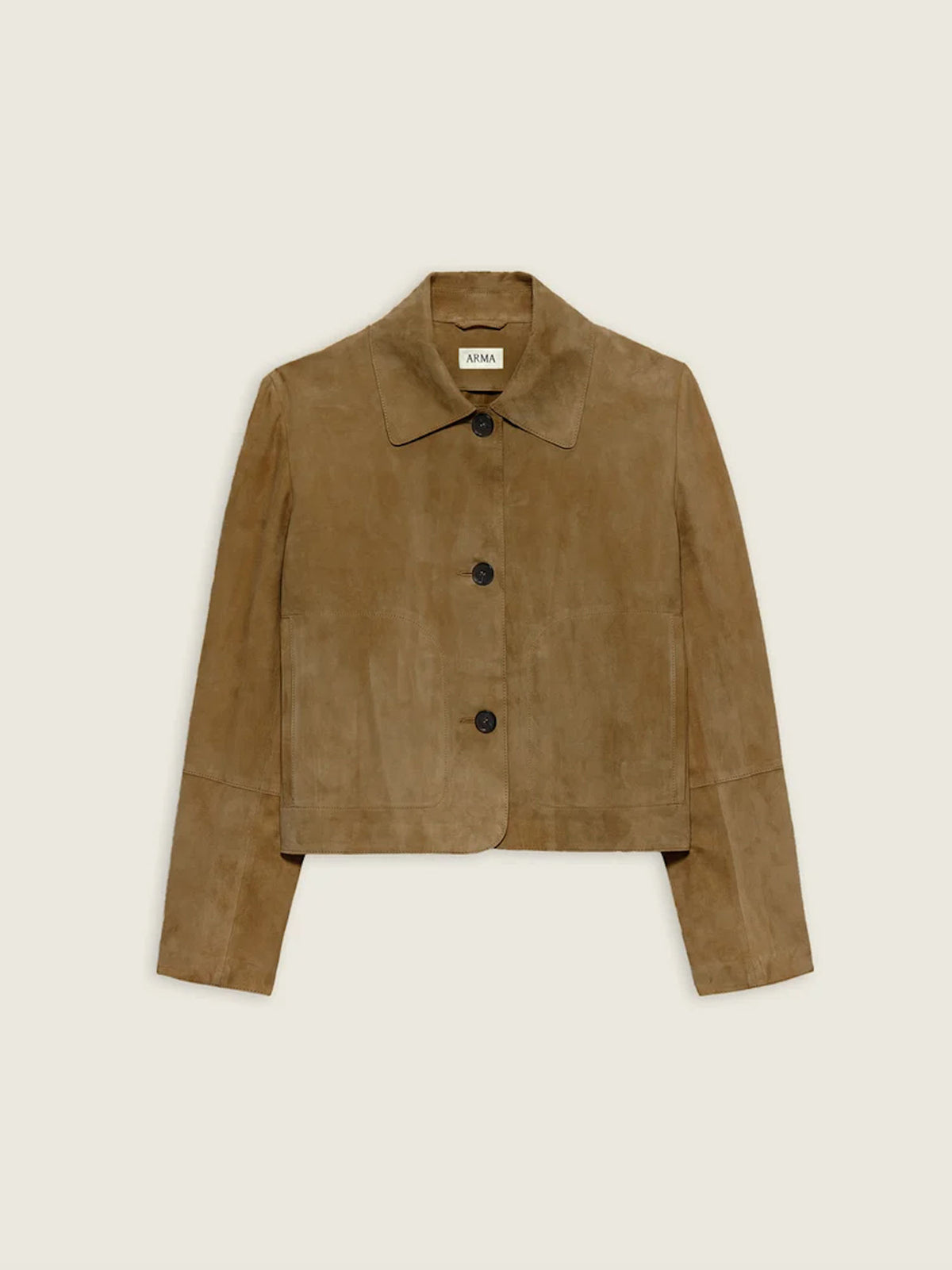 VESTE EMY GOAT SUEDE DARK OLIVE