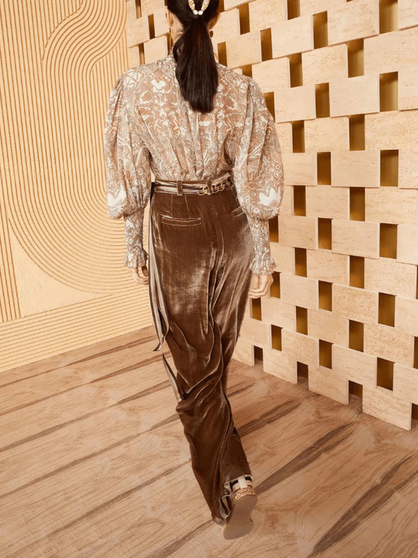 PANTALON VERONICA - MARRON