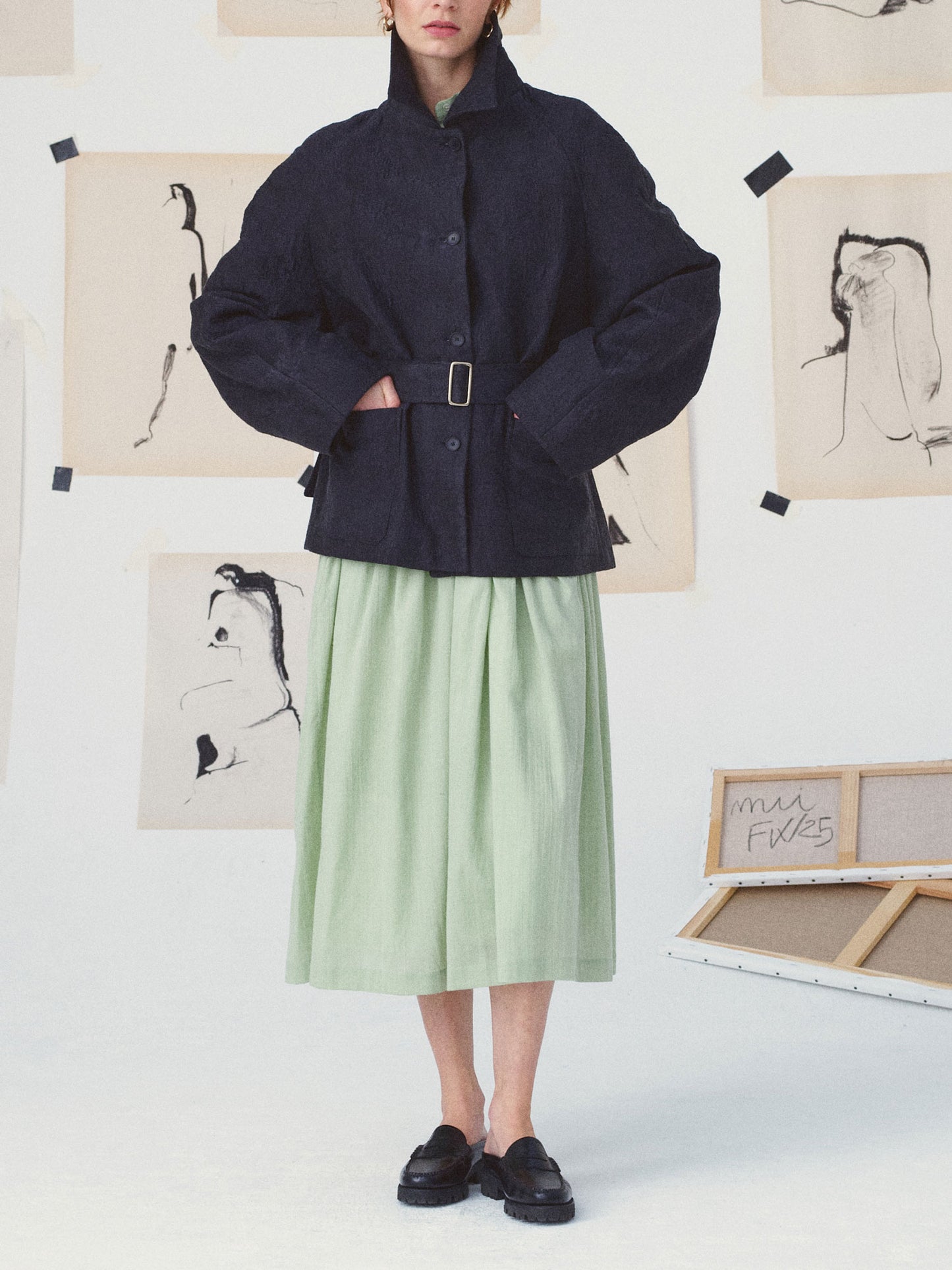 VESTE CATHISU - LE SURREALISME - BLUE NUIT