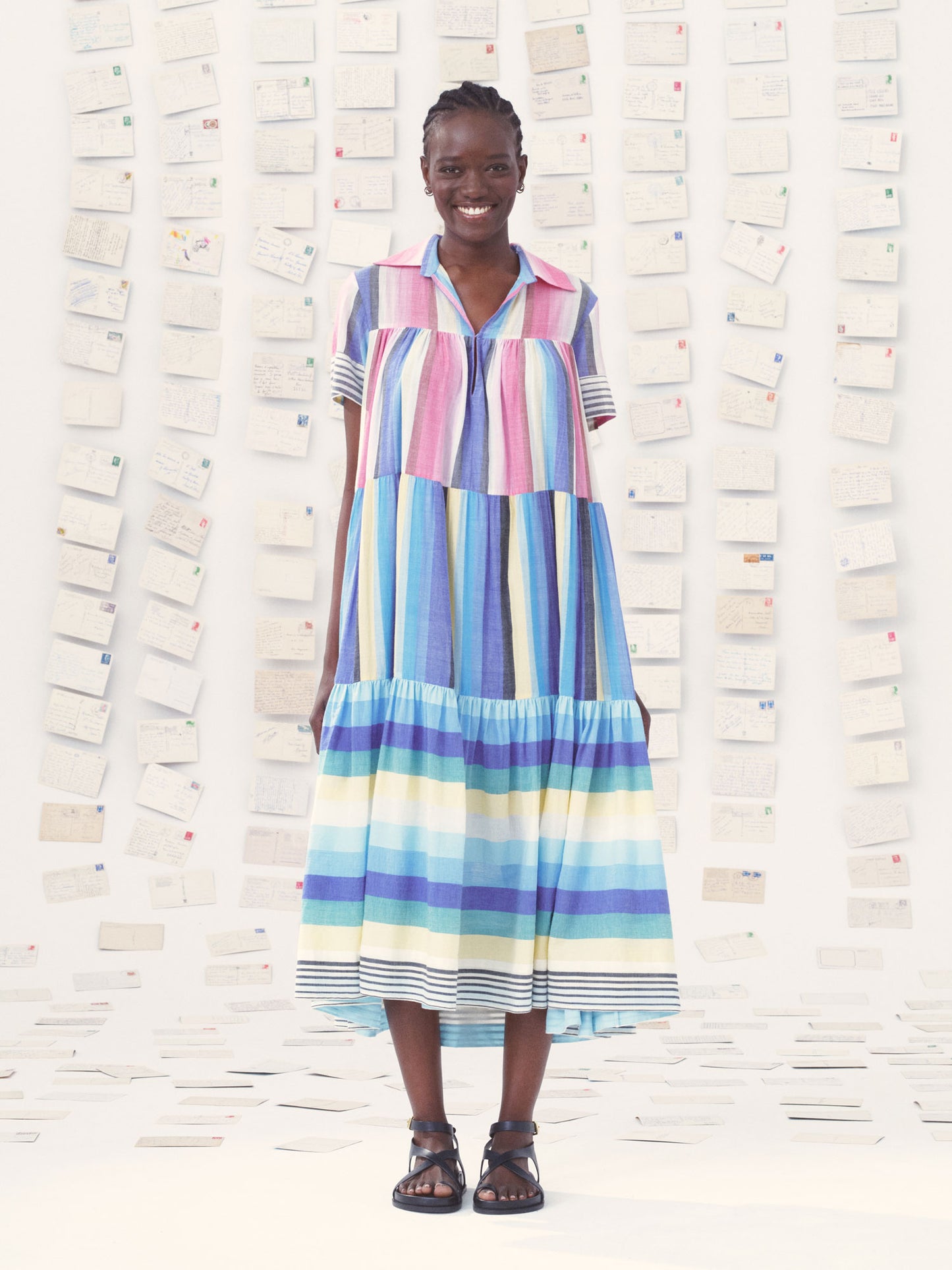 ROBE MICHELLE LES CYCLADES - BLEU