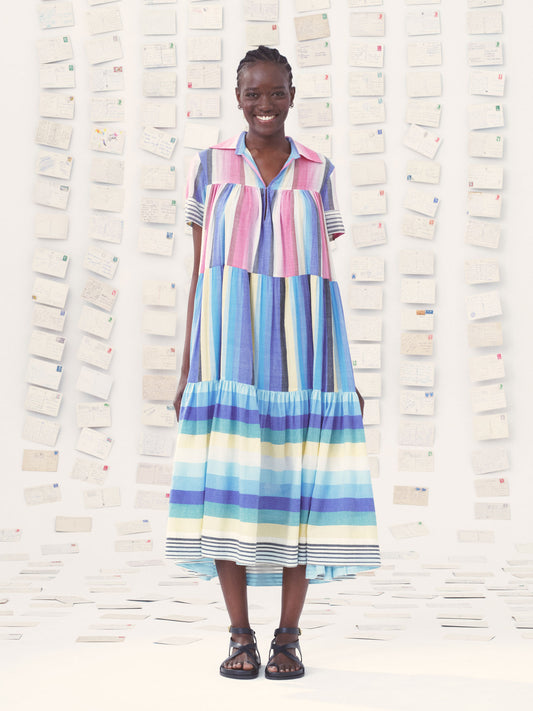 ROBE MICHELLE LES CYCLADES - BLEU