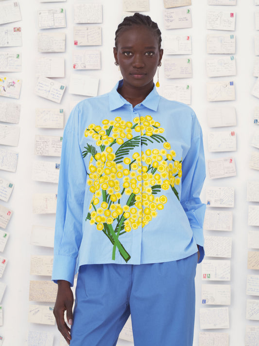 CHEMISE GRETA - LA PROVENCE - LIGHT BLUE