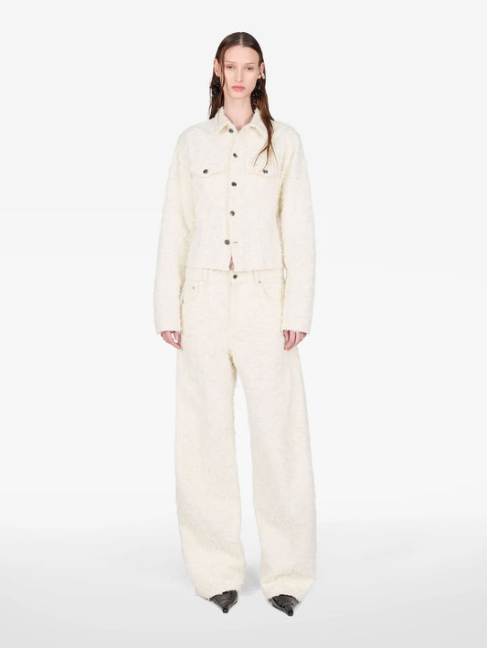 PANTALON CLYDE DOUBLE FUR WHITE