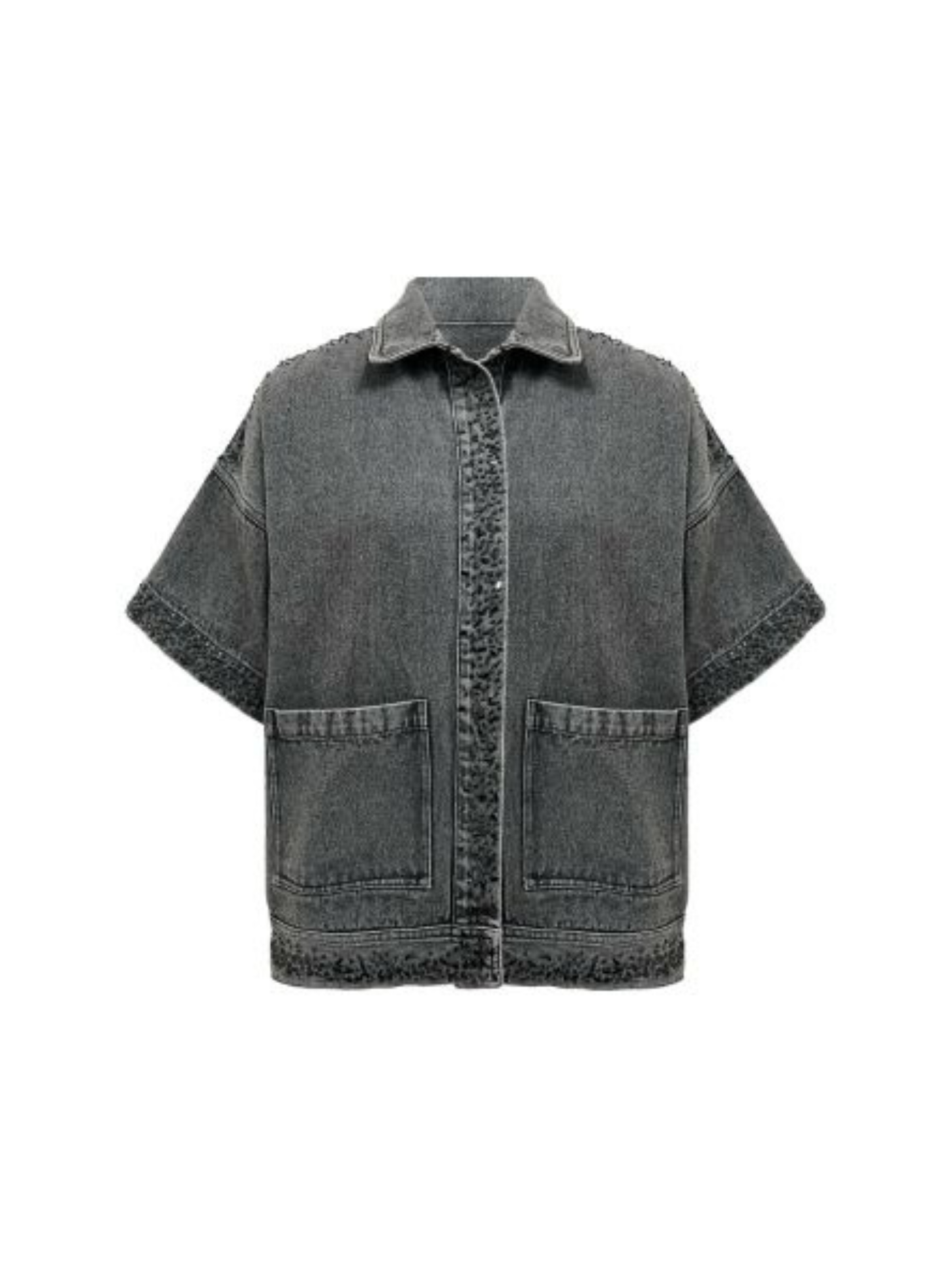 BLOUSE EMILE BOXY -  ANTHRACITE
