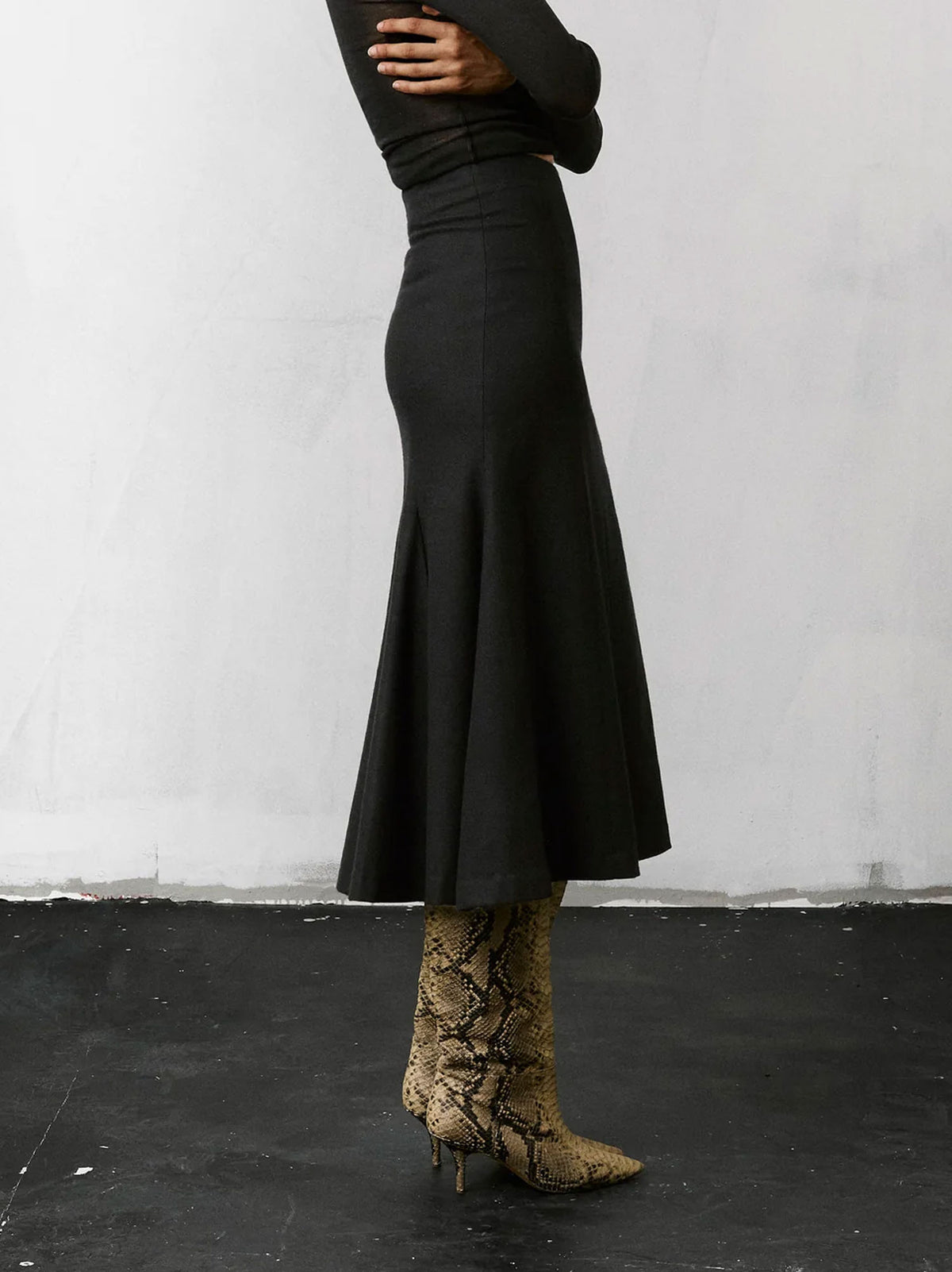 JUPE ERIKA FLANNEL WOOL