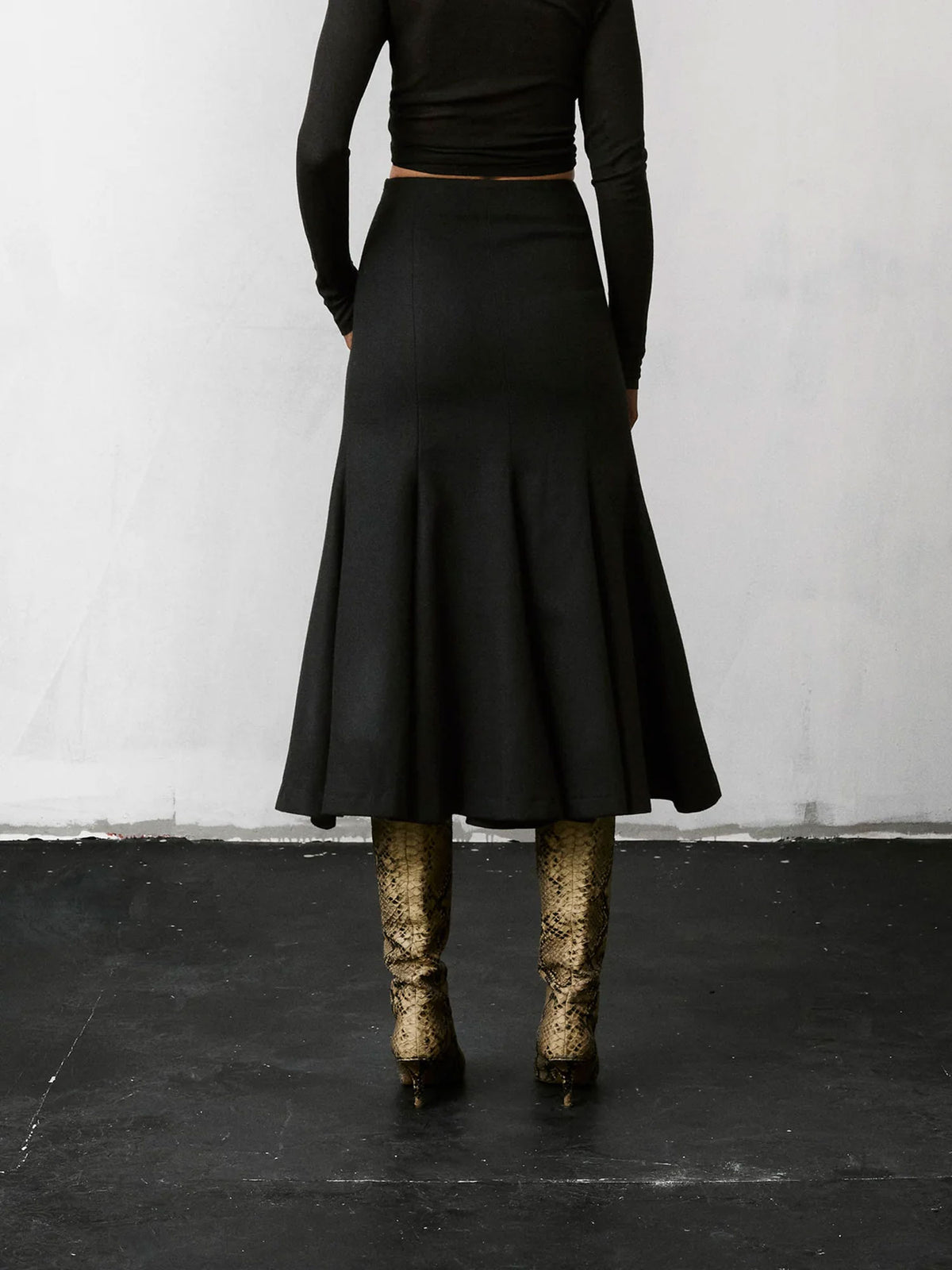 JUPE ERIKA FLANNEL WOOL