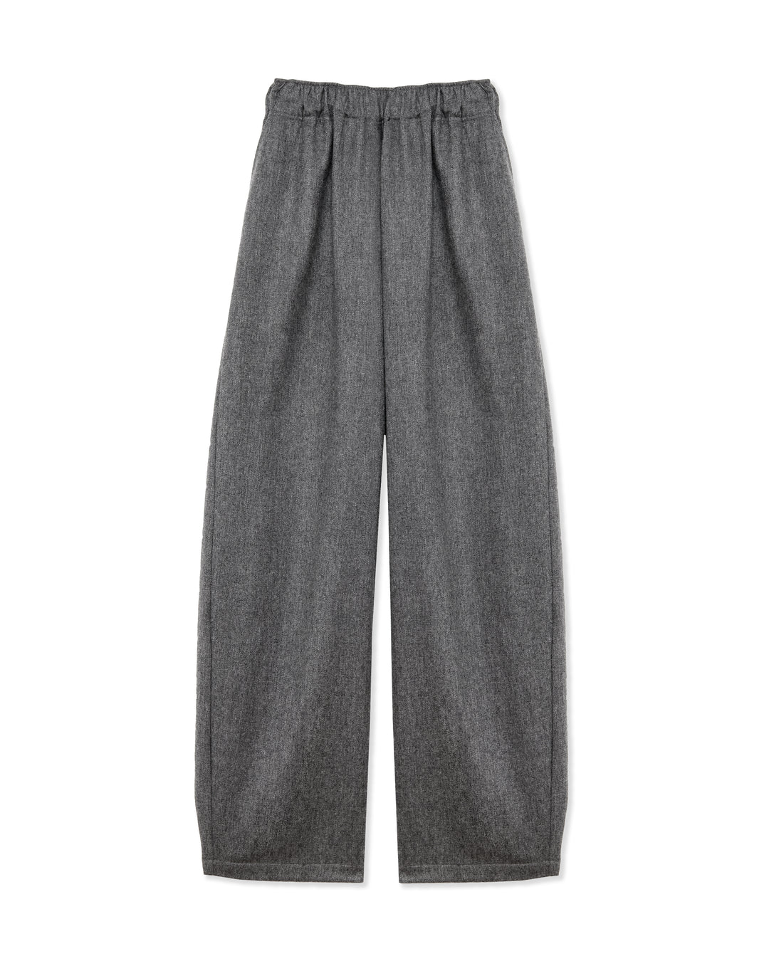 DORA FLANNEL WOOL TROUSERS // LIGHT GREY