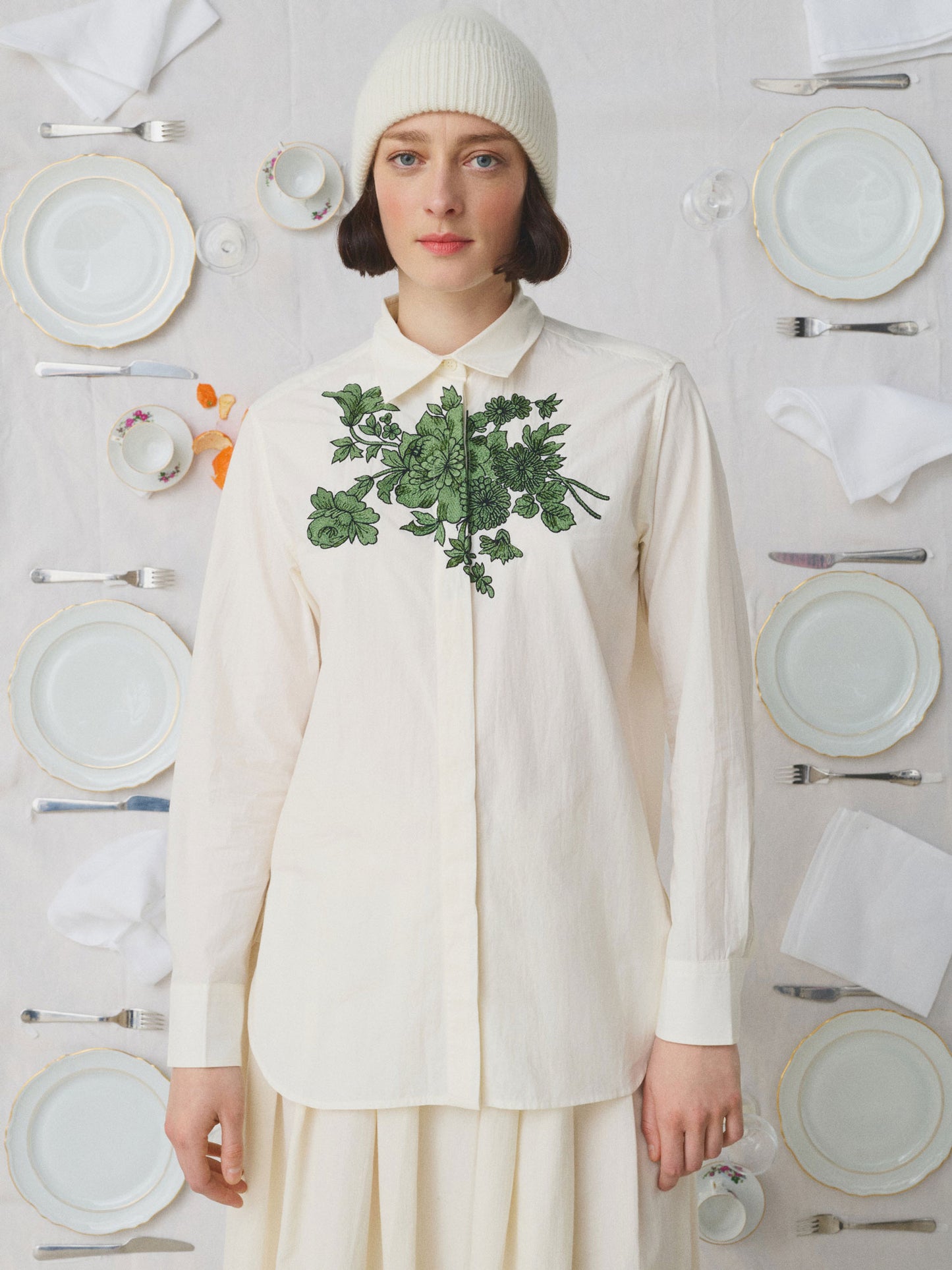 ASSIA LA VAISSELLE SHIRT - CREAM