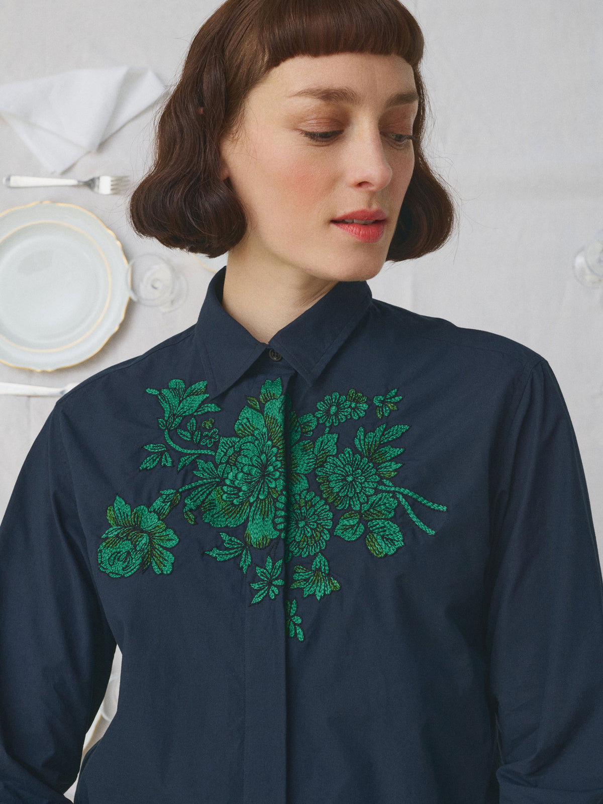 ASSIA LA VAISSELLE SHIRT - MARINE