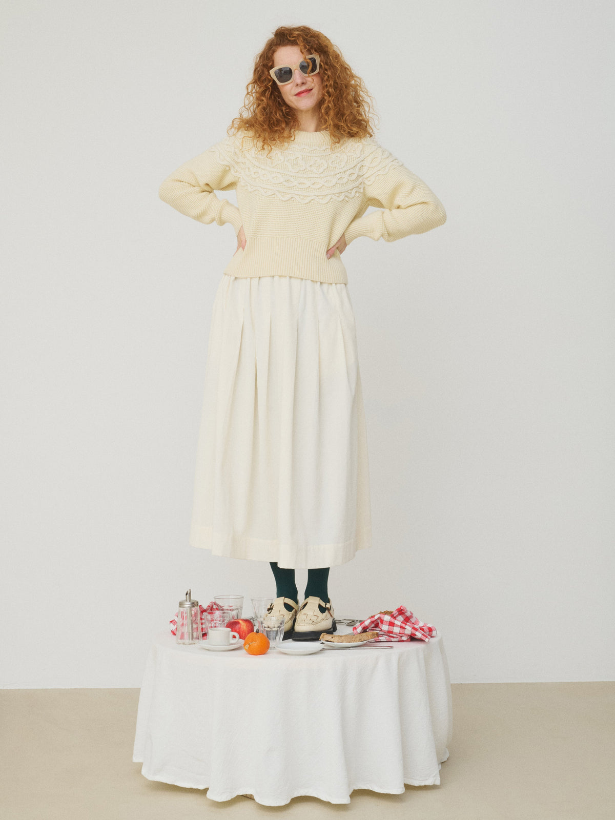 PULLOVER ROSALIE LA CHANTILLY - OFF WHITE