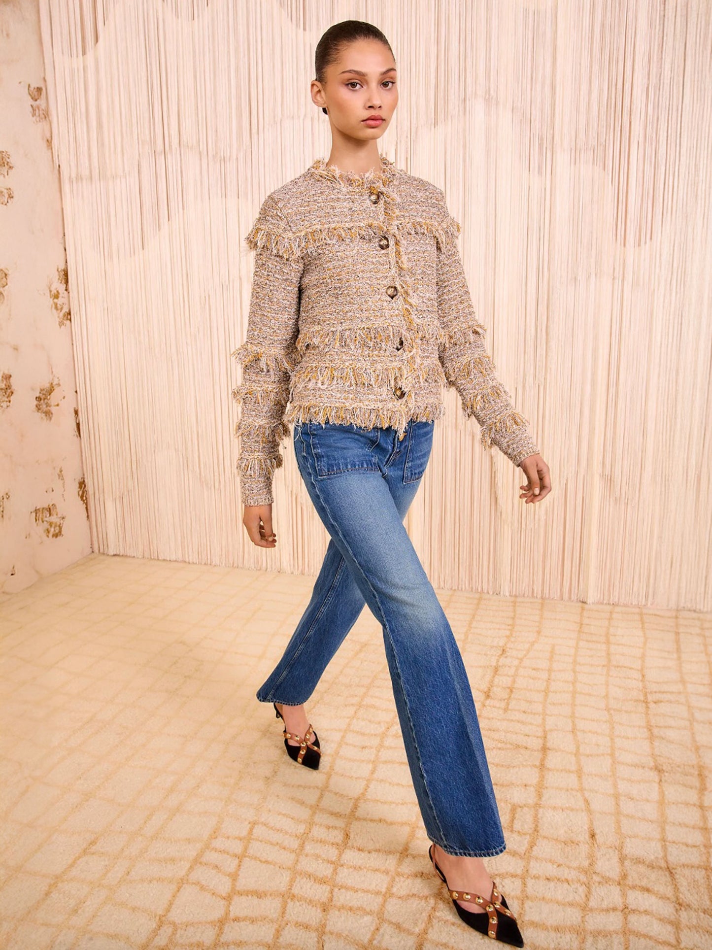 VESTE  EN TWEED GITA - HELIOS