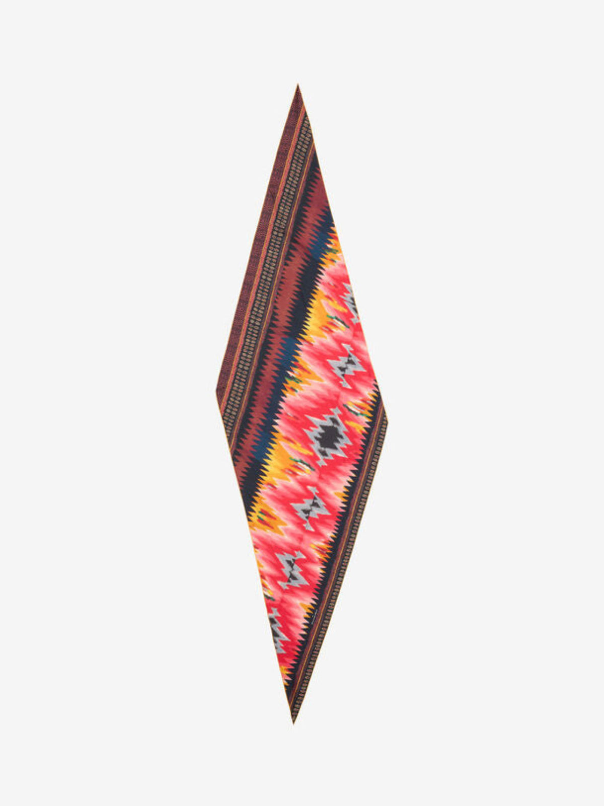FOULARD ALOE SLIM TIE SILK ZIG ZAG - Soie 65x120