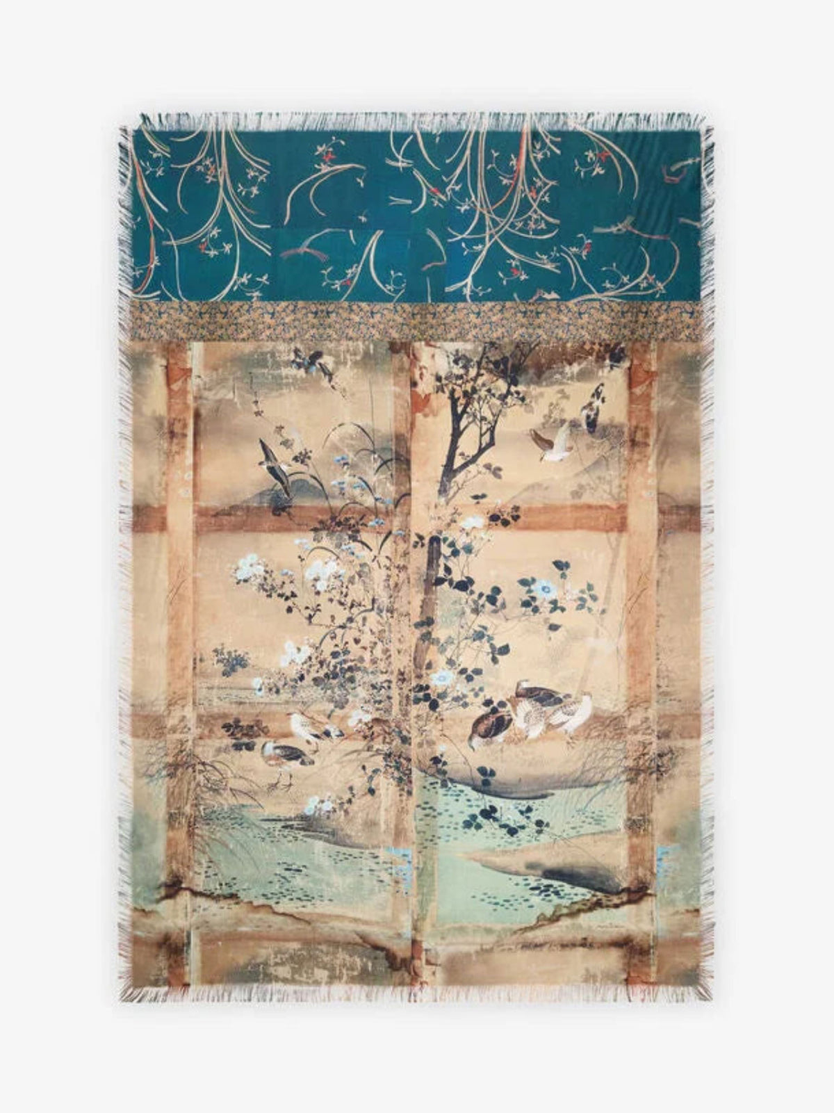FOULARD ALOE FLORAL ARTWORK