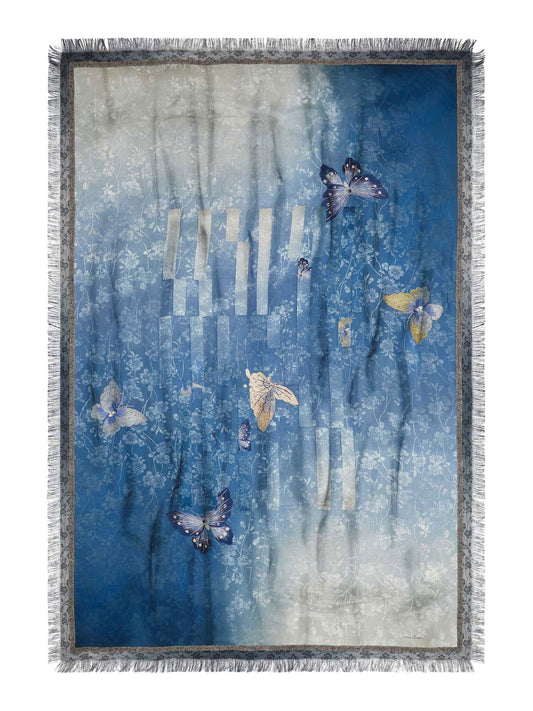 ECHARPE ALOE SFRANGIONA - AZZURO