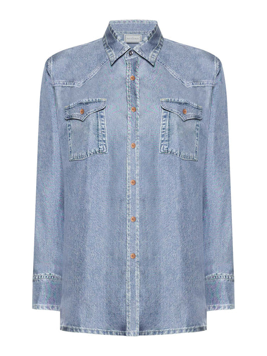 ALOE CHEMISE SOIE - DENIM