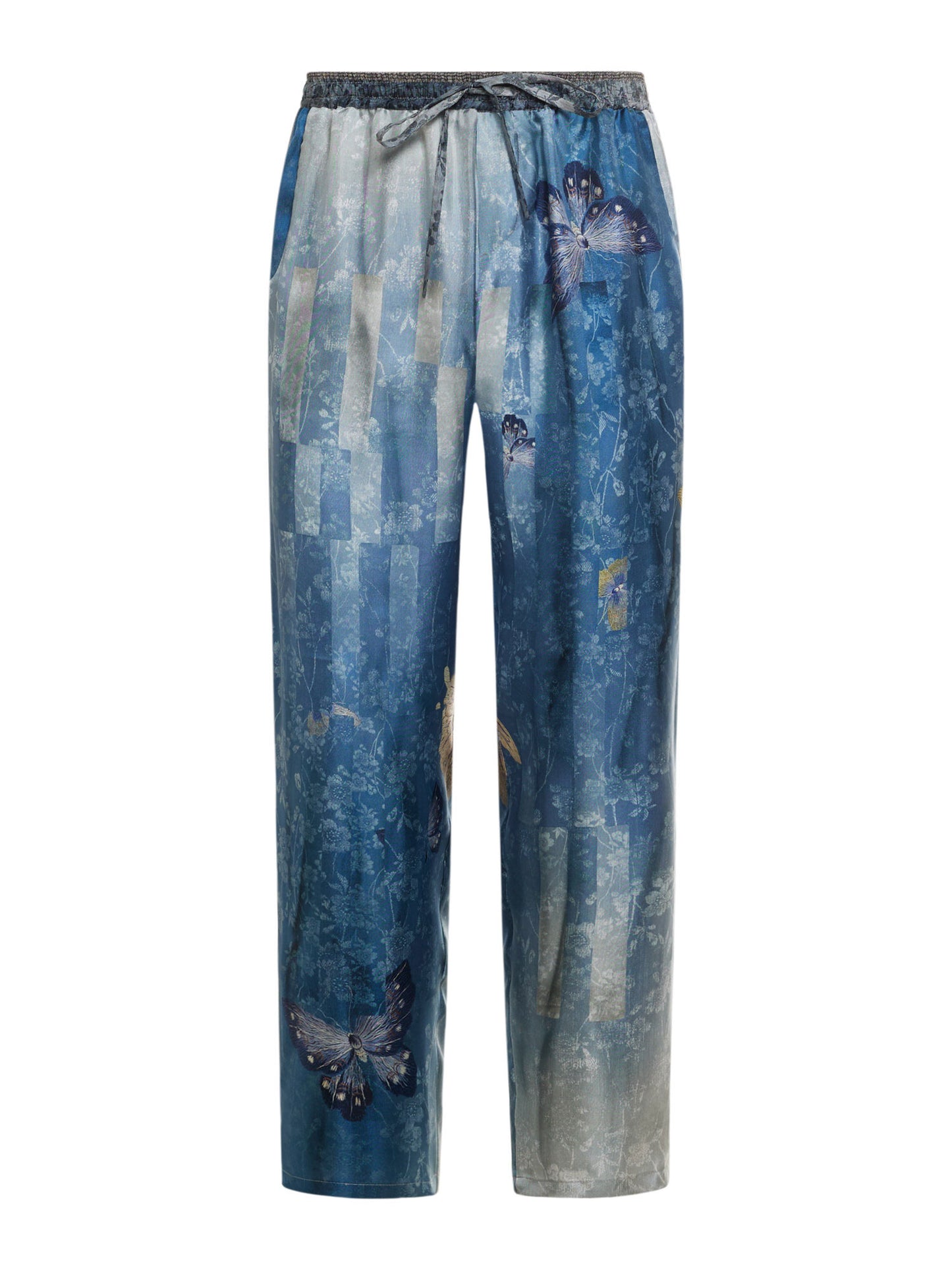 PANTALON ALOE SOIE - SKY BLUE