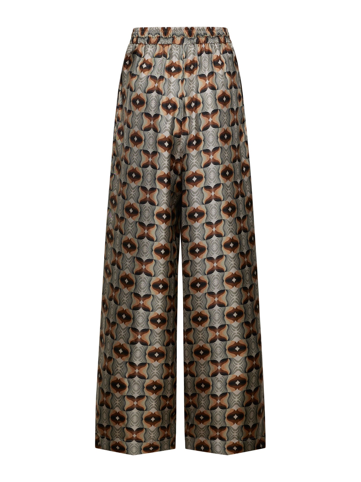 PANTALON ALOE SOIE - MAROON