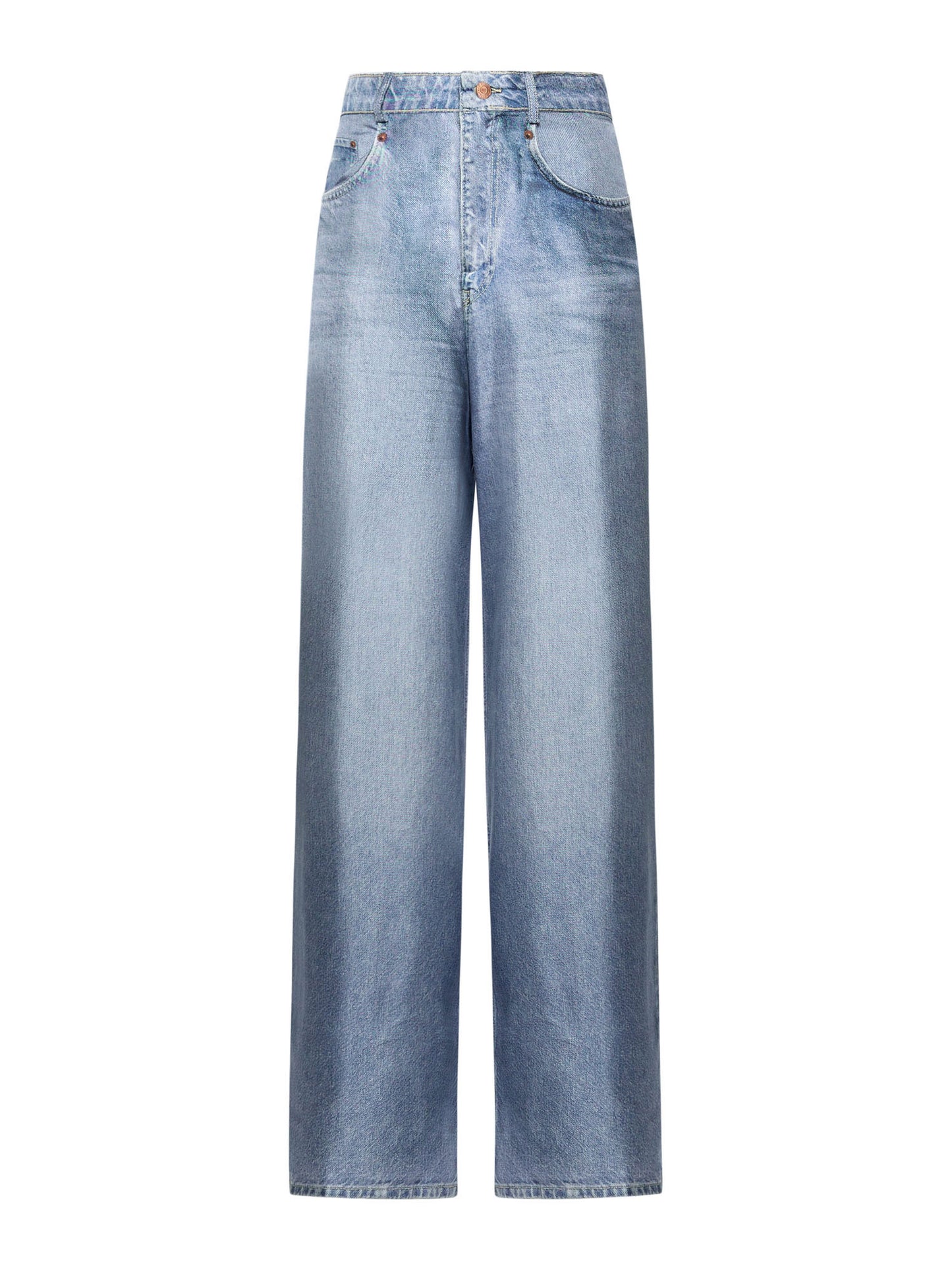 ALOE PANTALON SOIE - EFFET DENIM