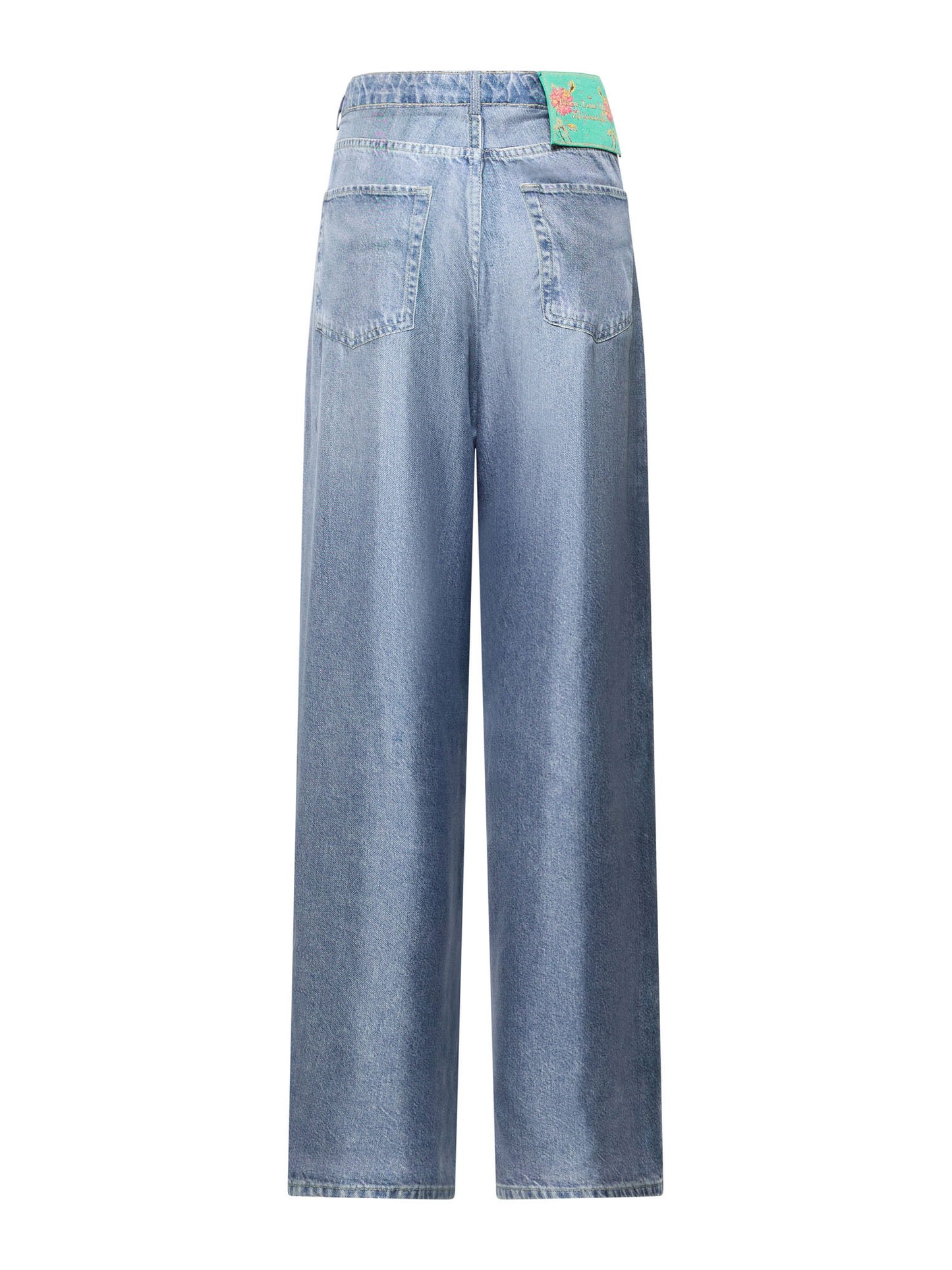 ALOE PANTALON SOIE - EFFET DENIM
