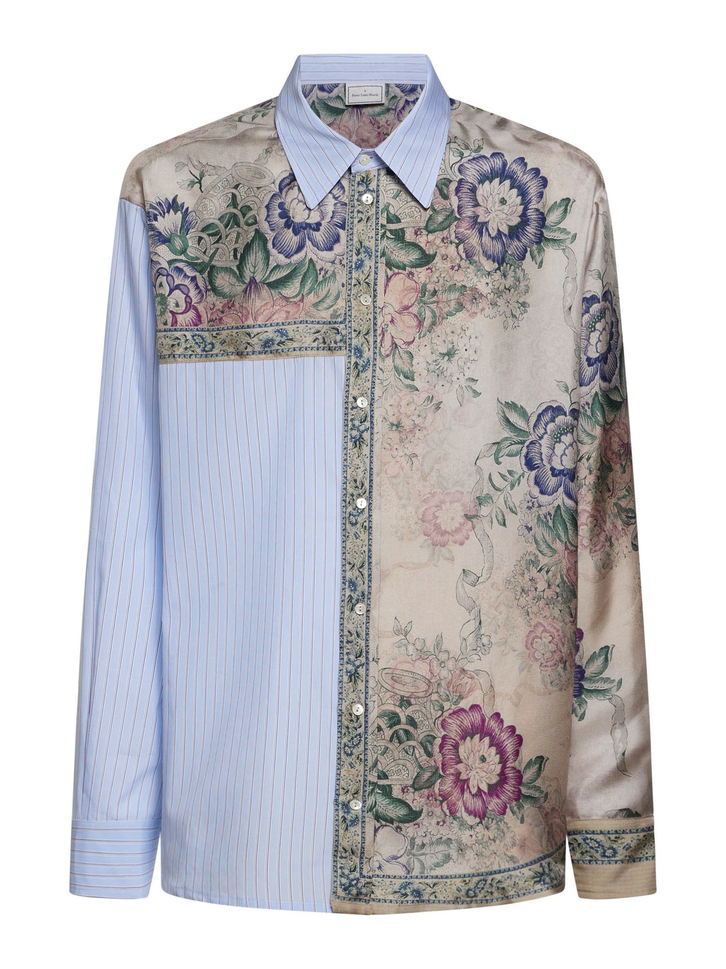 CHEMISE LONGSLEEVE COTON/SOIE - ROSE
