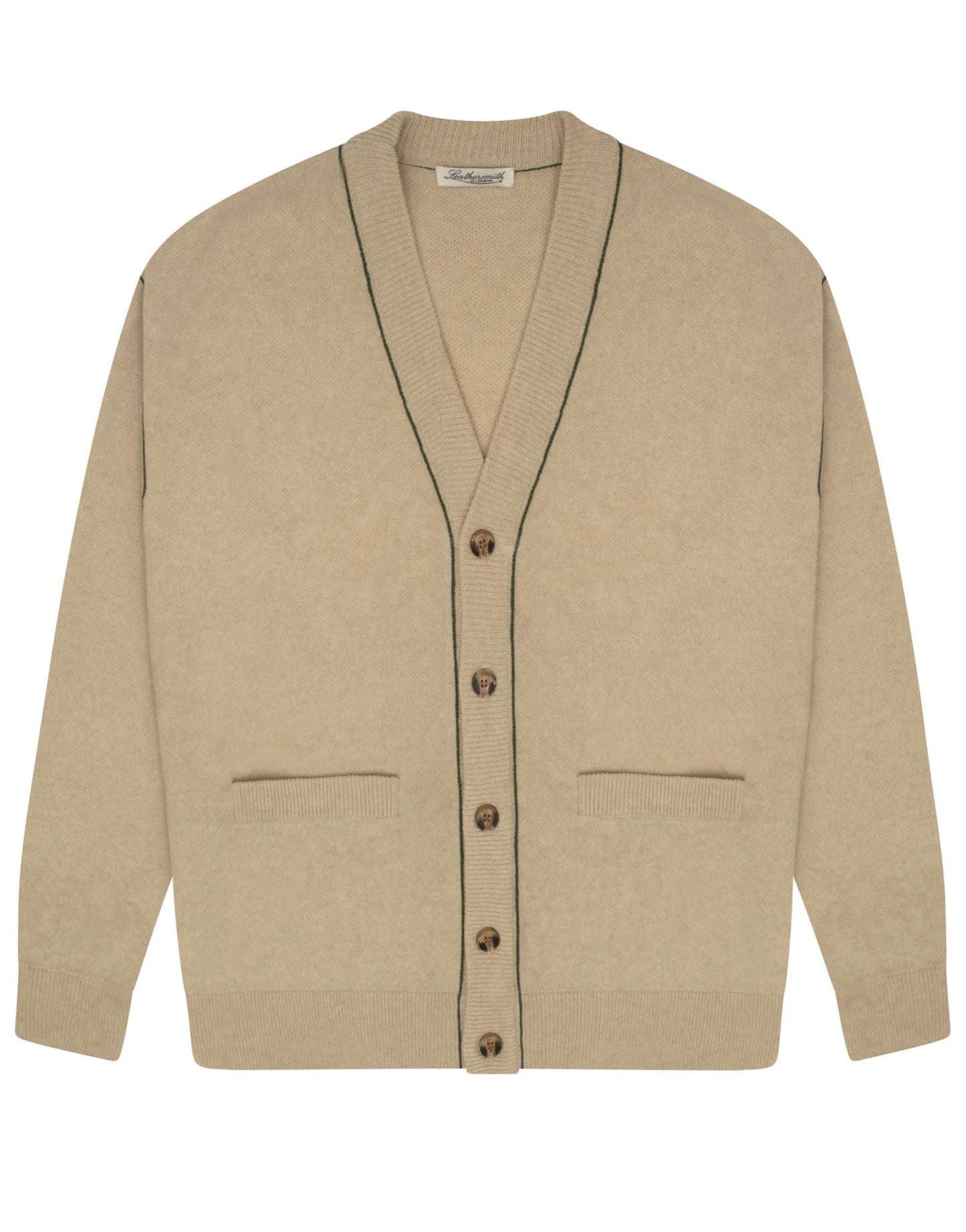 CASEY HOUNDSTOOTH CMERE CARDIGAN - IVORY