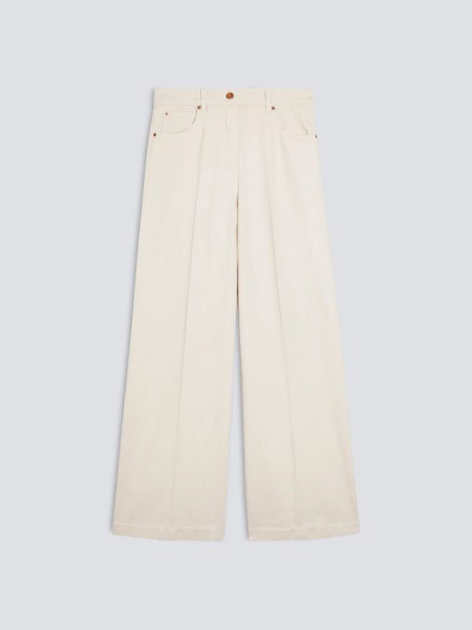 PANTALON EN JEAN LARGE BEURRE