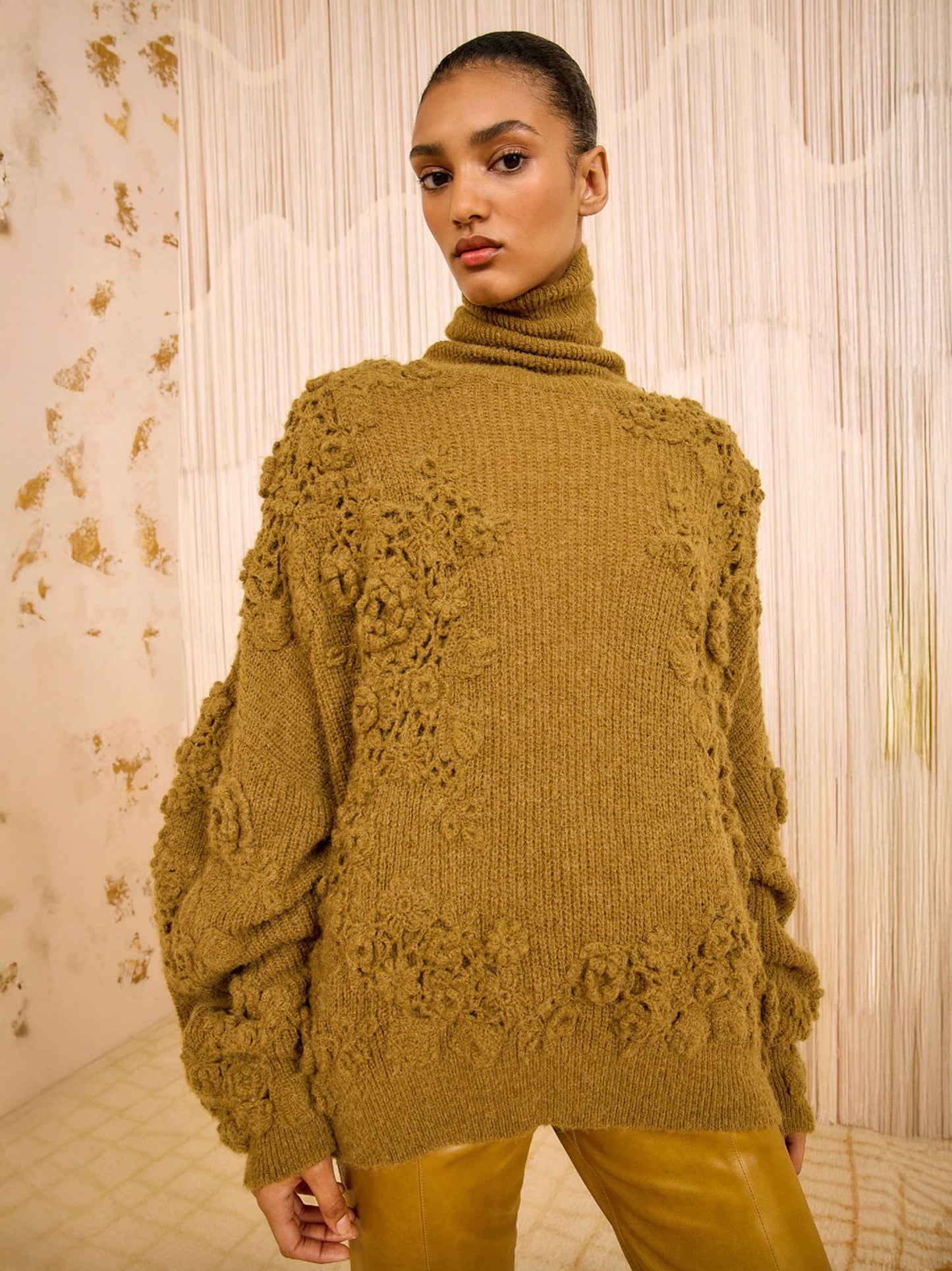 PULL LELOU CROCHET - PINE