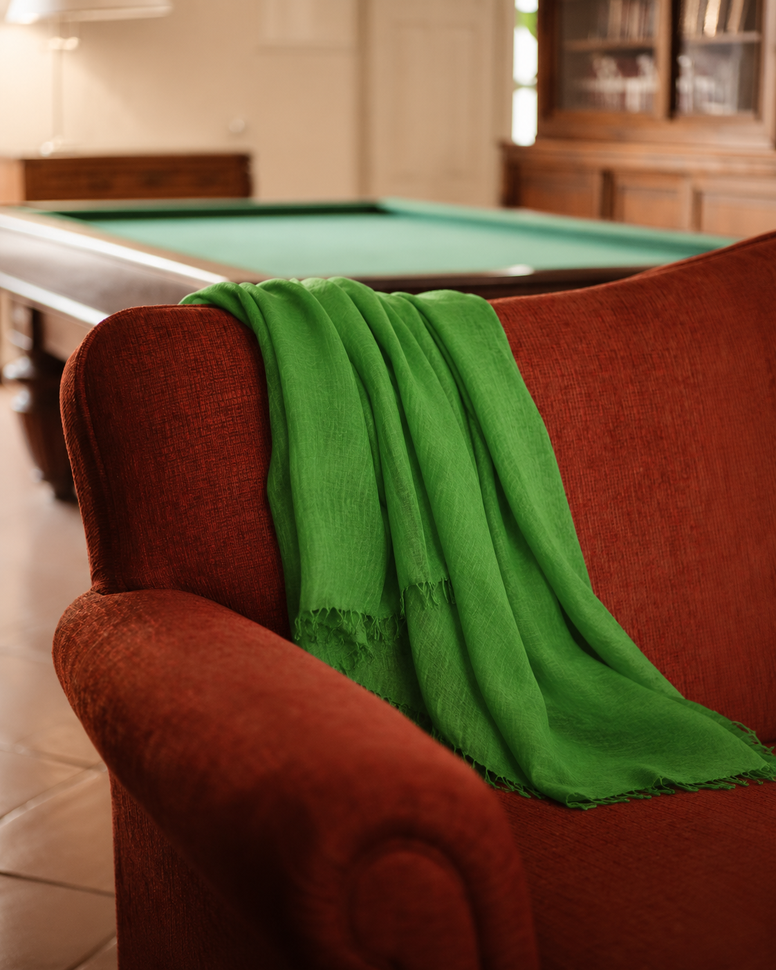 FOULARD EN COTON - VERT