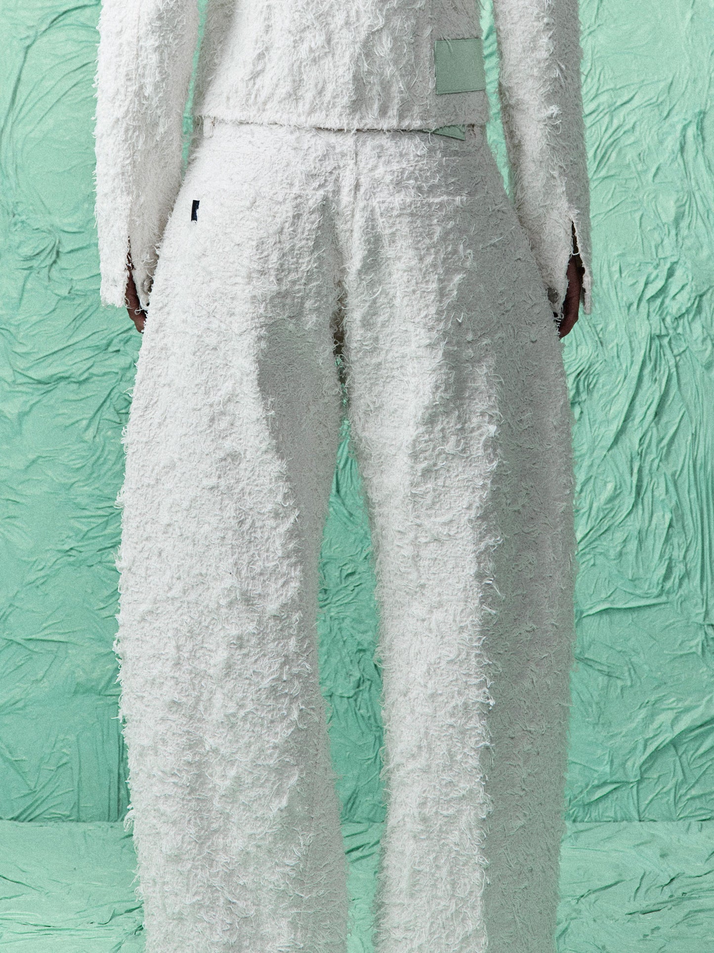 PANTALON CLYDE DOUBLE FUR WHITE