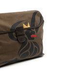 SAC MESSENGER LION EN TOILE KHAKI