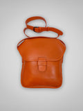 SAC EN BANDOULIÈRE EN CUIR ORANGE