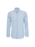 CHEMISE EN POPELINE BLEU