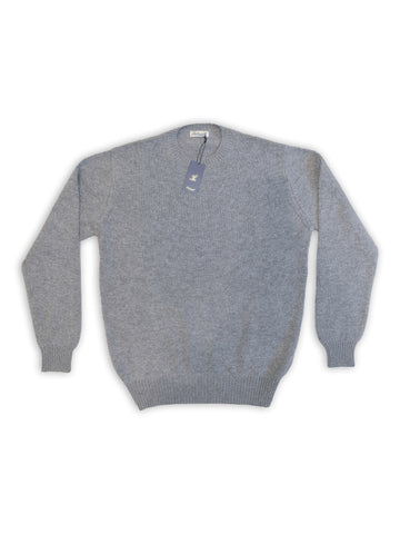 PULL EN CACHEMIRE COL ROND GRIS