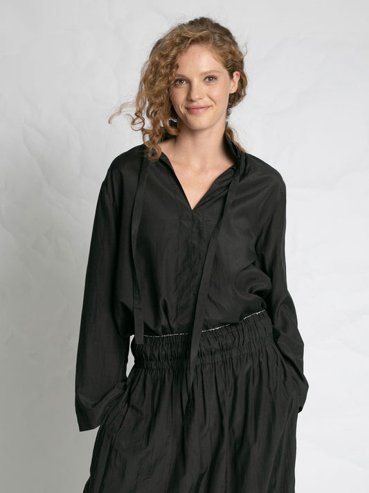 BLOUSE T851 - BLACK