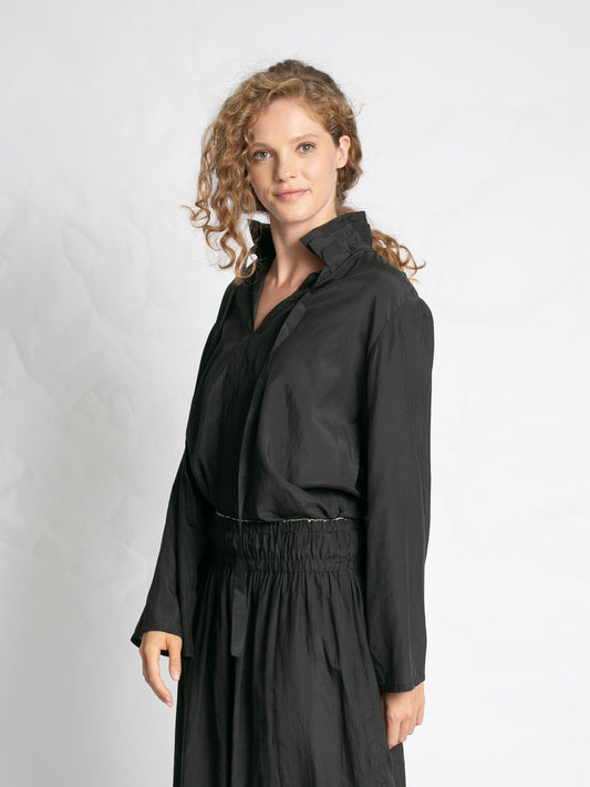 BLOUSE T851 - BLACK